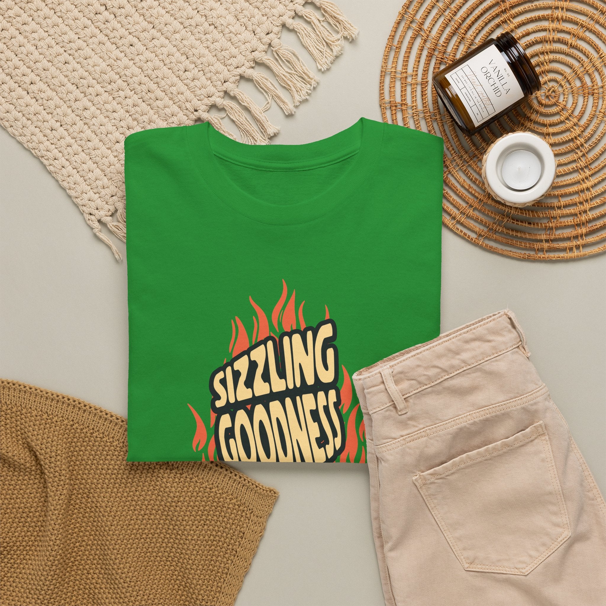 Sizzling Goodness Breakfast T-Shirt — Bacon & Egg Cartoon Tee
