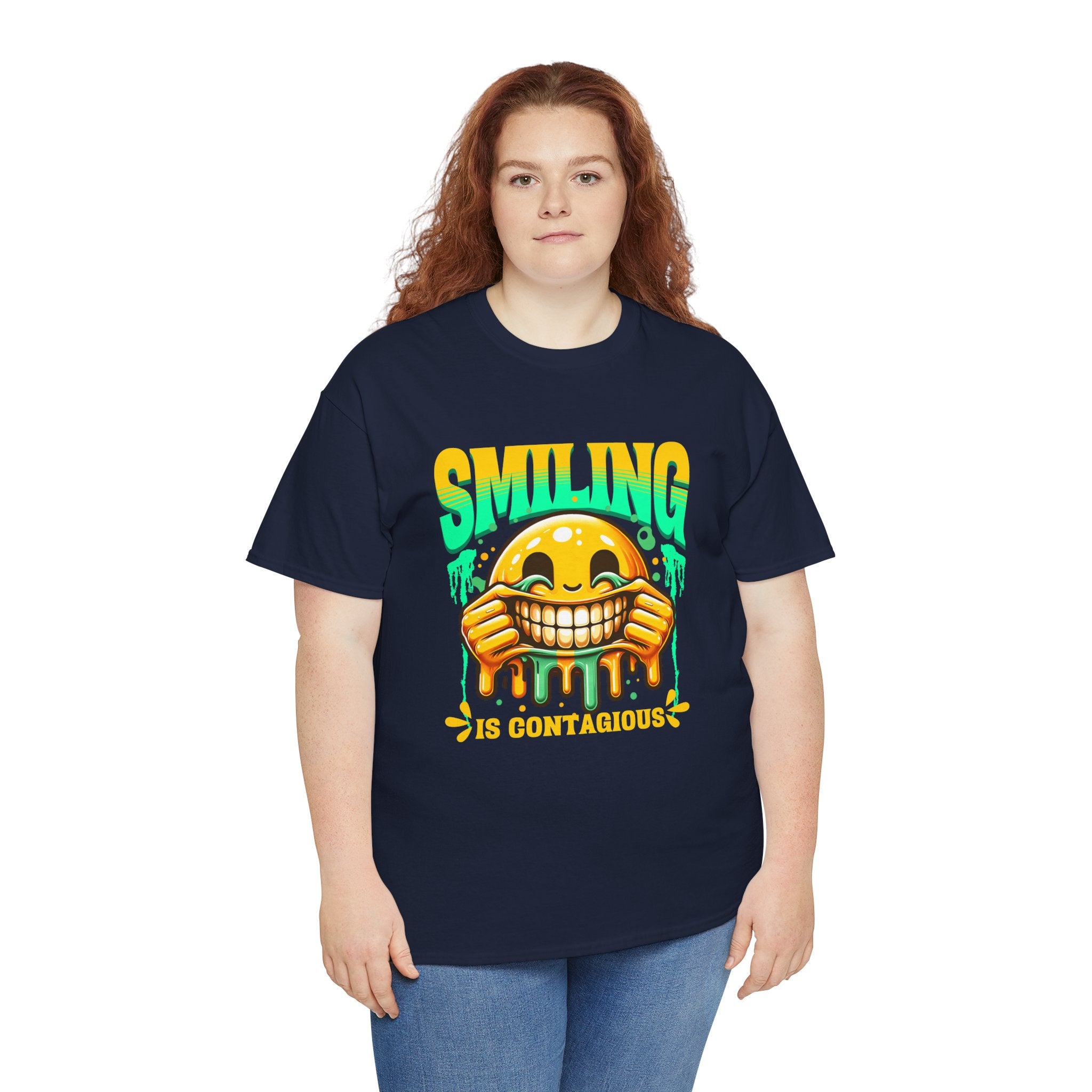Smiling Is Contagious – Happy Smiley Face T-Shirt
