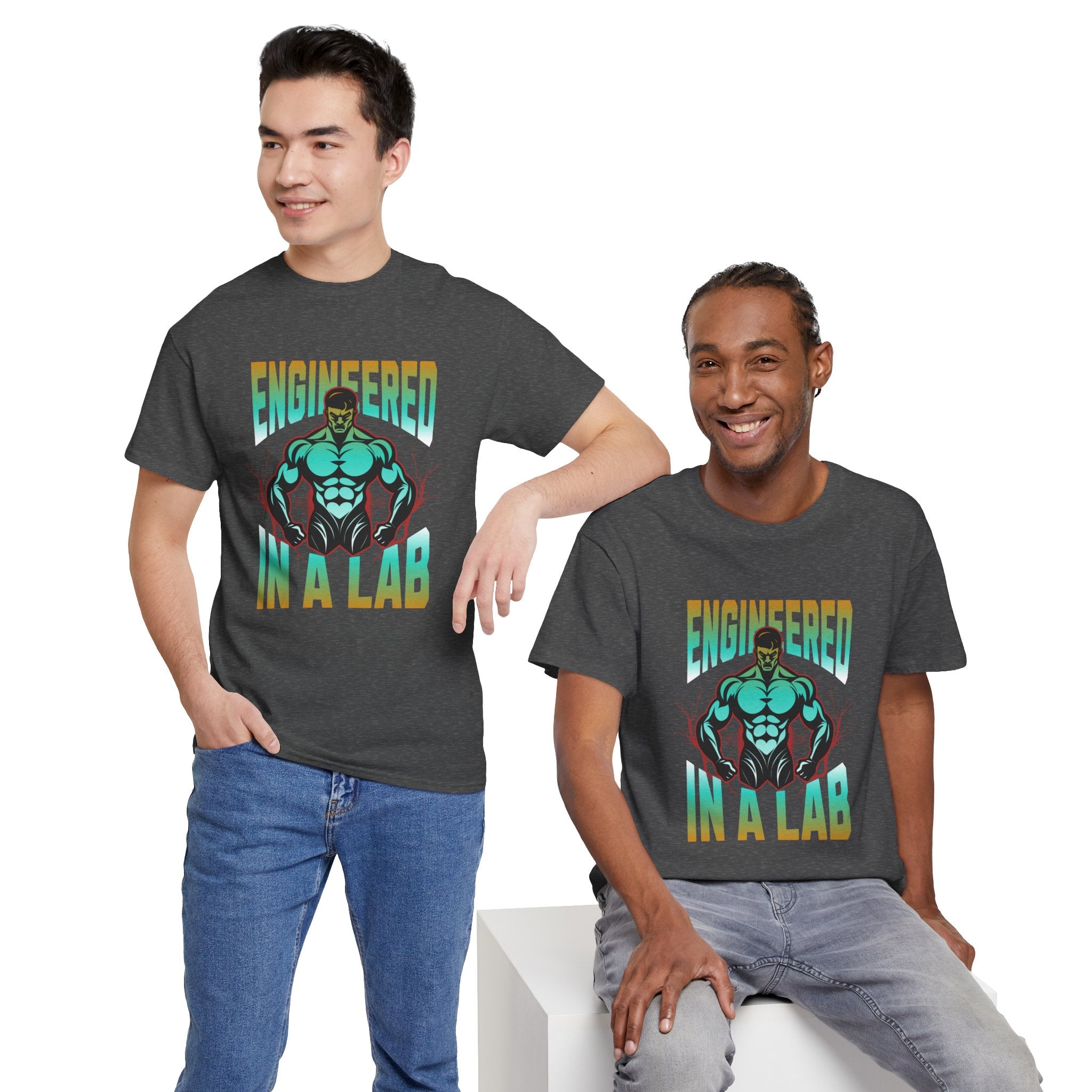 Engineered in a Lab T-Shirt — Muscle Science Gym Tee
