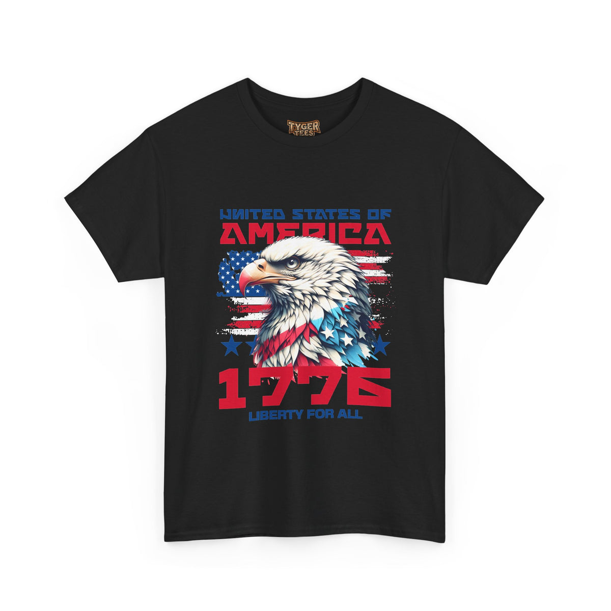 1776 Liberty For All T-Shirt — Patriotic American Eagle Independence Day Tee