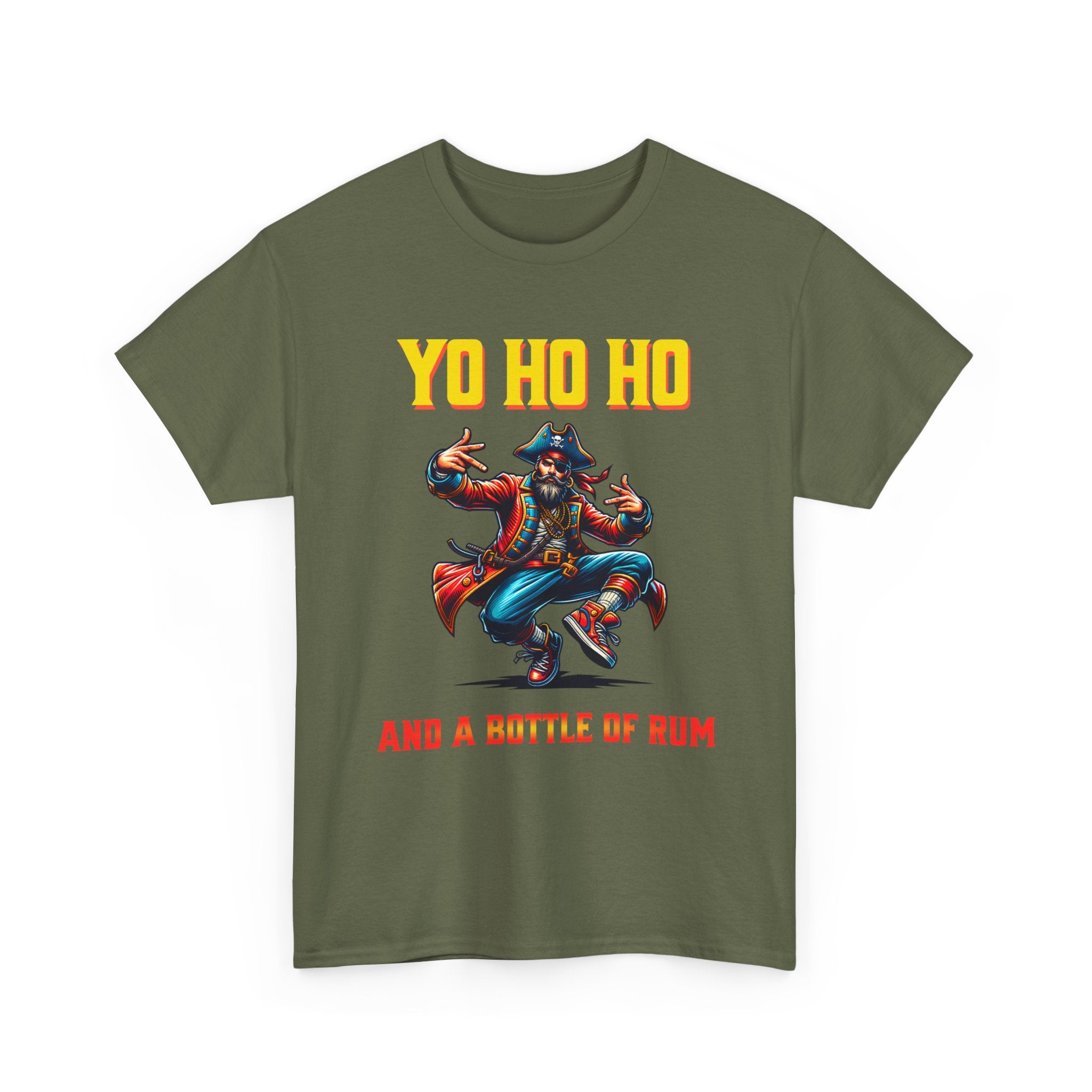 Yo Ho Ho Pirate T-Shirt – "Yo Ho Ho and a Bottle of Rum" Graphic Tee