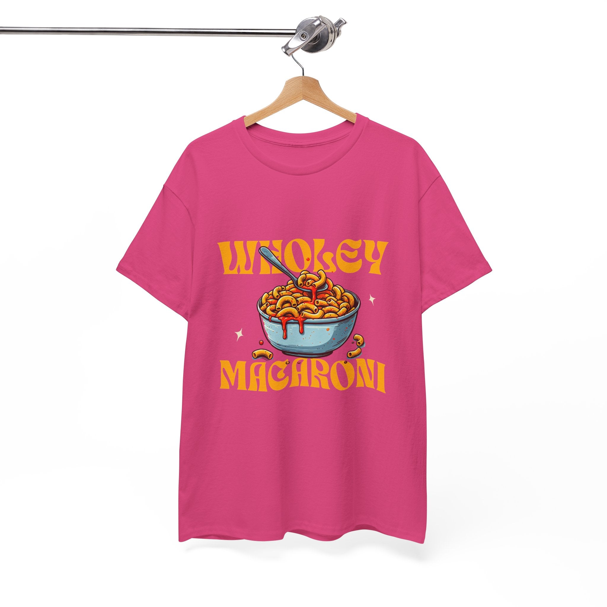Wholey Macaroni Unisex Tee, Funny T-Shirt, Casual Graphic Shirt, Gift for Pasta Lovers, Foodie Apparel, Comfortable Everyday Wear