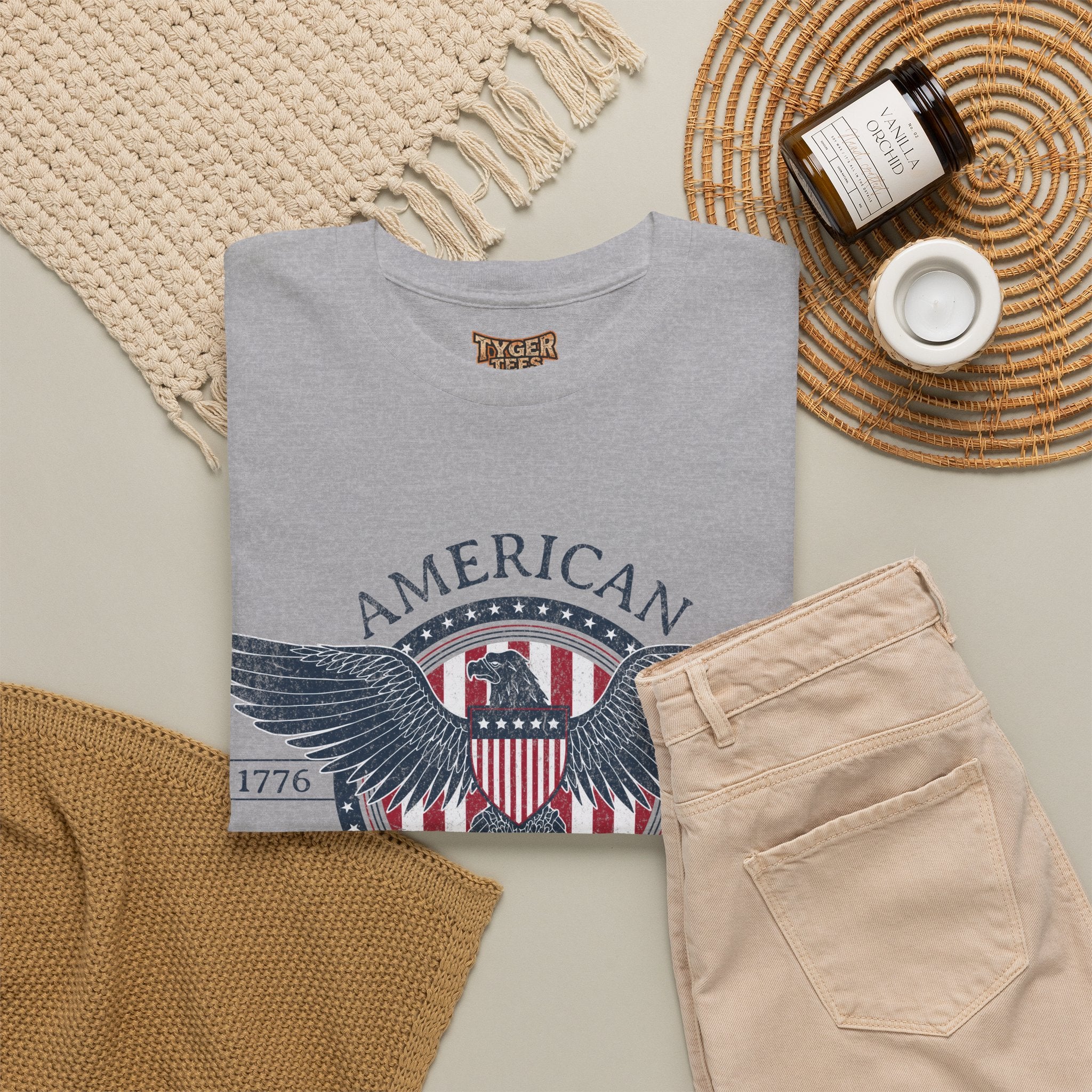 Independence Eagle Tee — American Independence 1776–2026 Vintage Flag Shirt