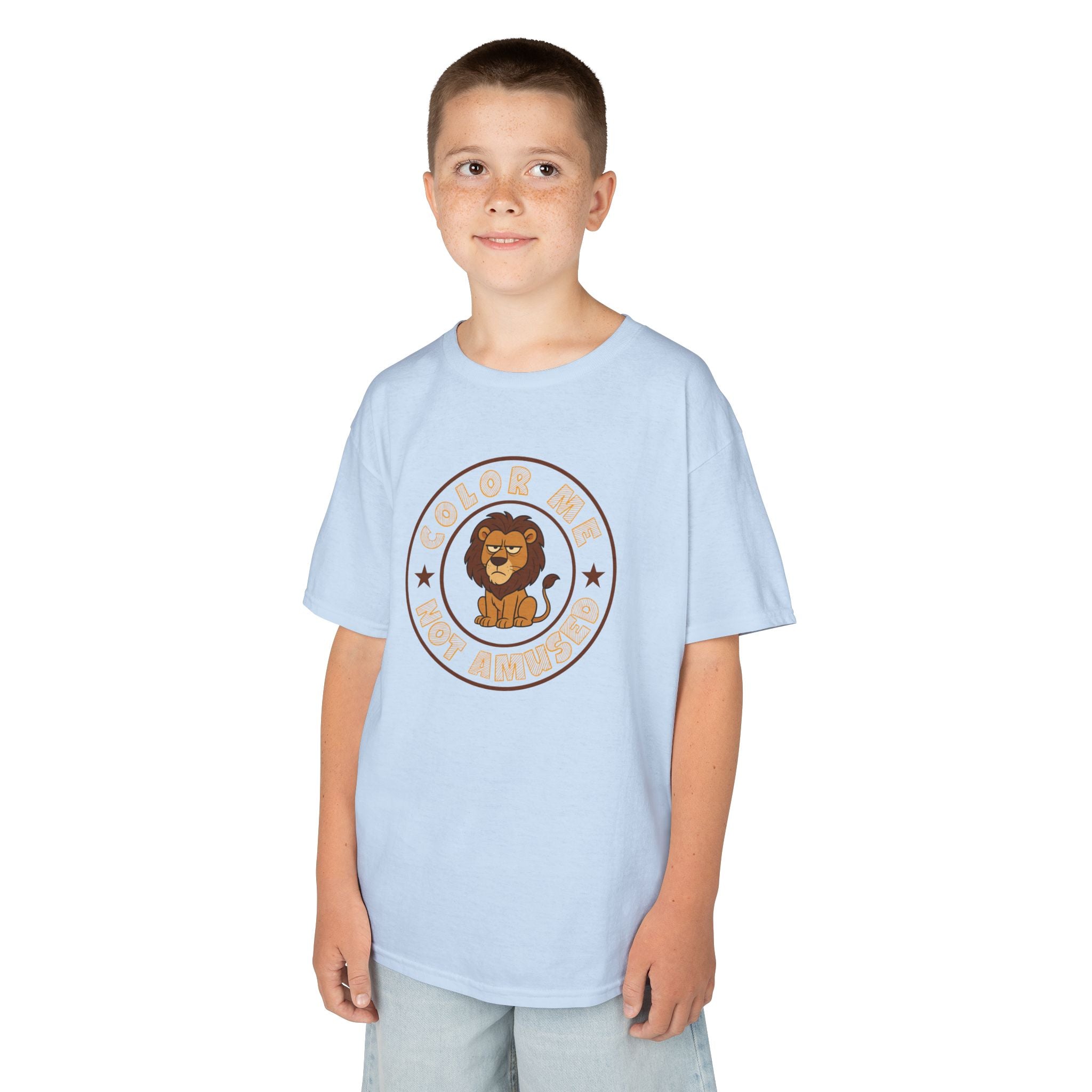 Kids Tee — Color Me Not Amused - Lion