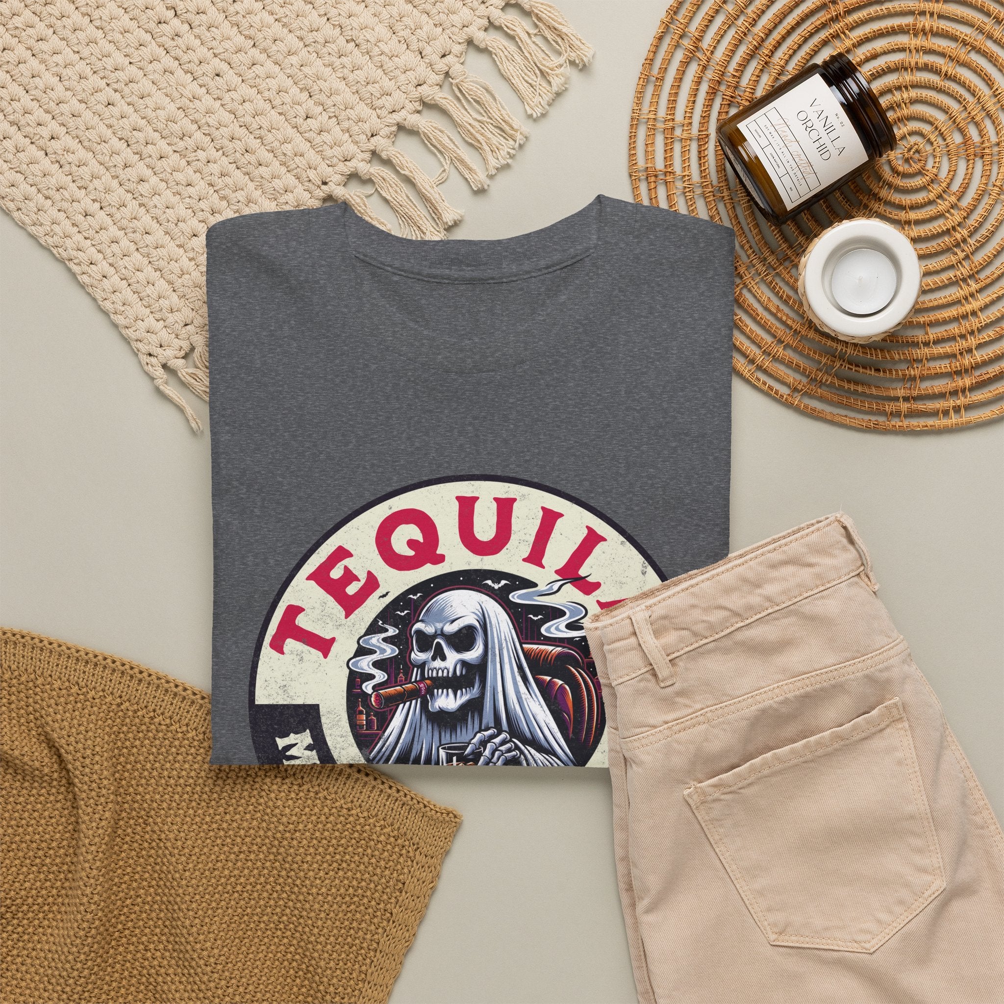Tequila Makes Me Fun T-Shirt – Funny Party Graphic Tee with Skull & Bottle Design
