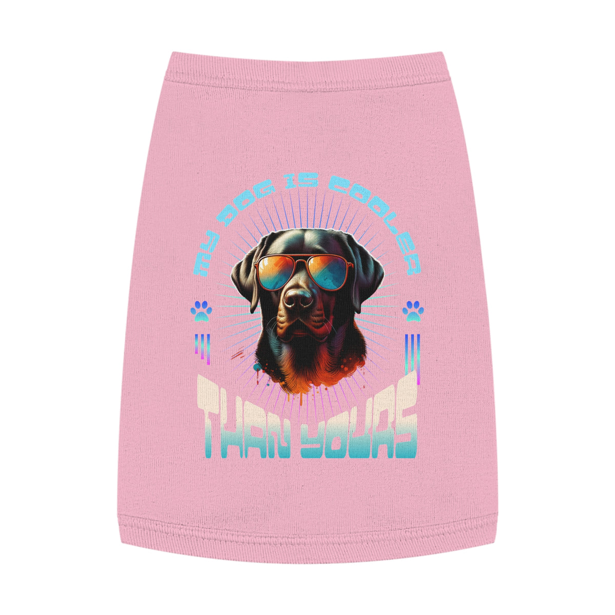 Cool Lab Dog Tank Top - Funny Labrador Dog T-Shirt, Summer Pet Clothing