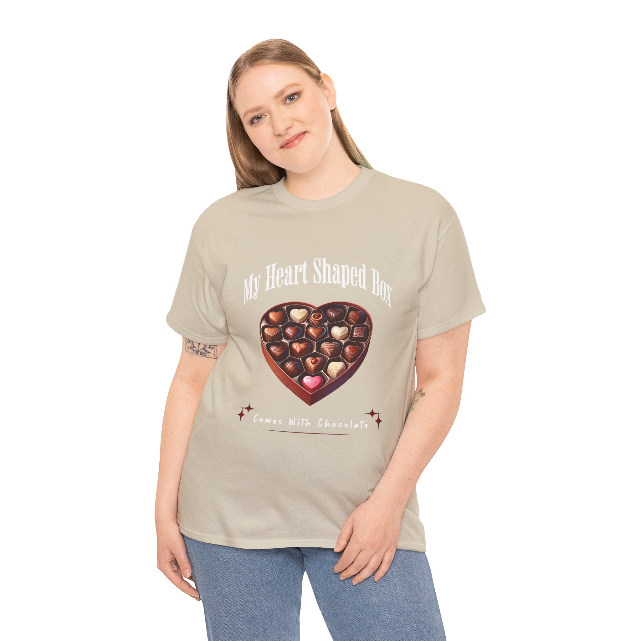 My Heart Shaped Box Comes With Chocolate T-Shirt | 90s Grunge-Inspired Valentine&