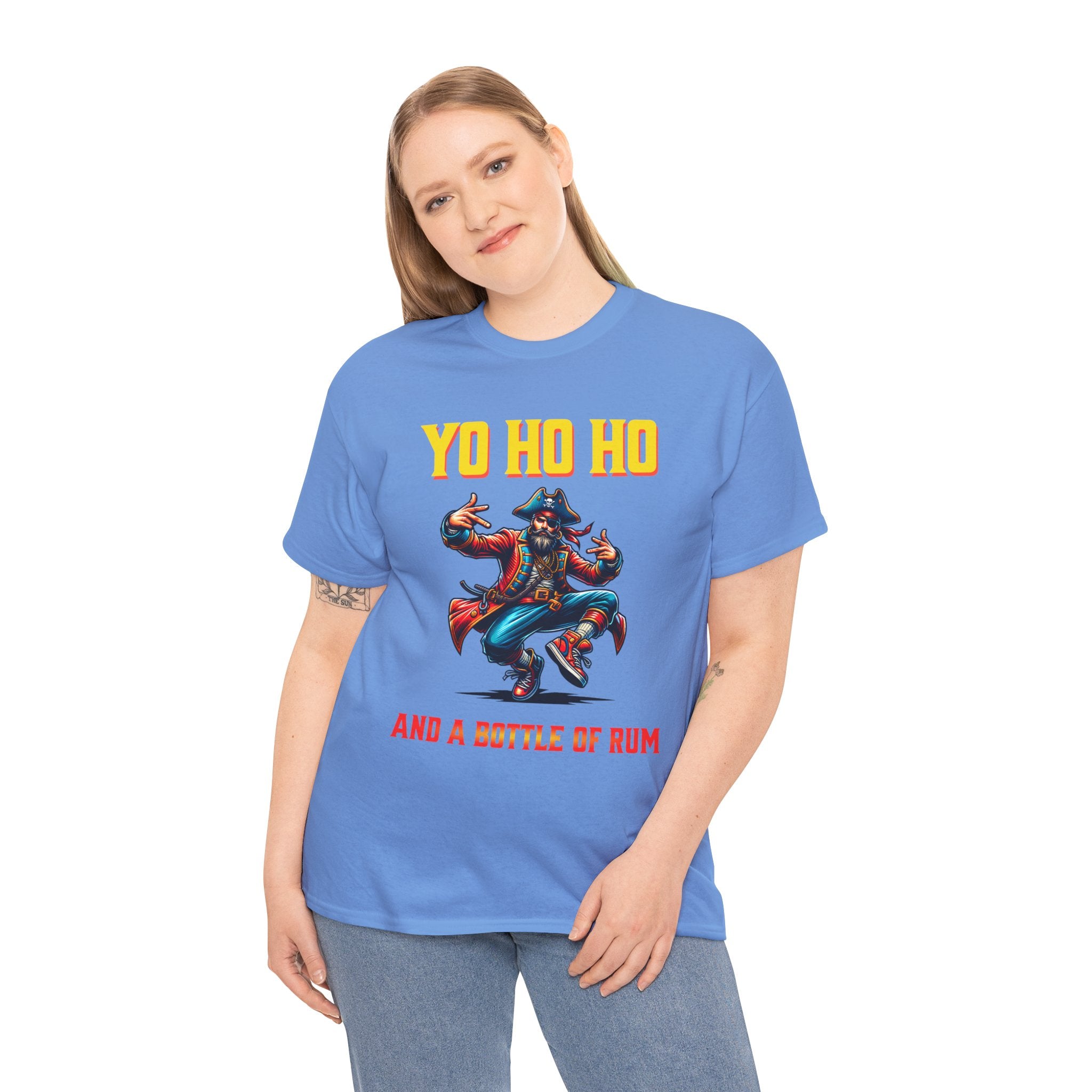 Yo Ho Ho Pirate T-Shirt – "Yo Ho Ho and a Bottle of Rum" Graphic Tee