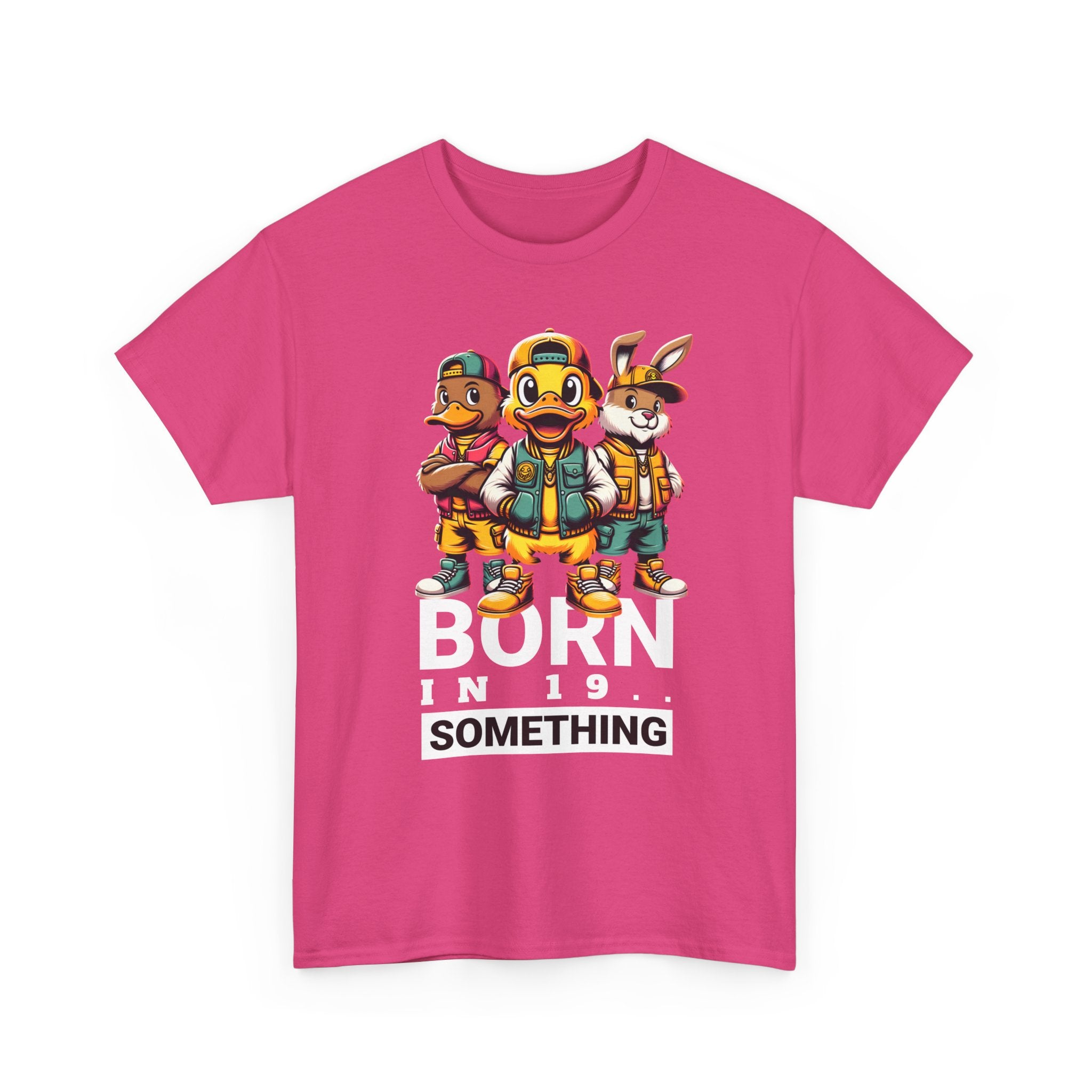 T-Shirt — "Born in 19__" Retro Cartoon Crew Graphic Tee