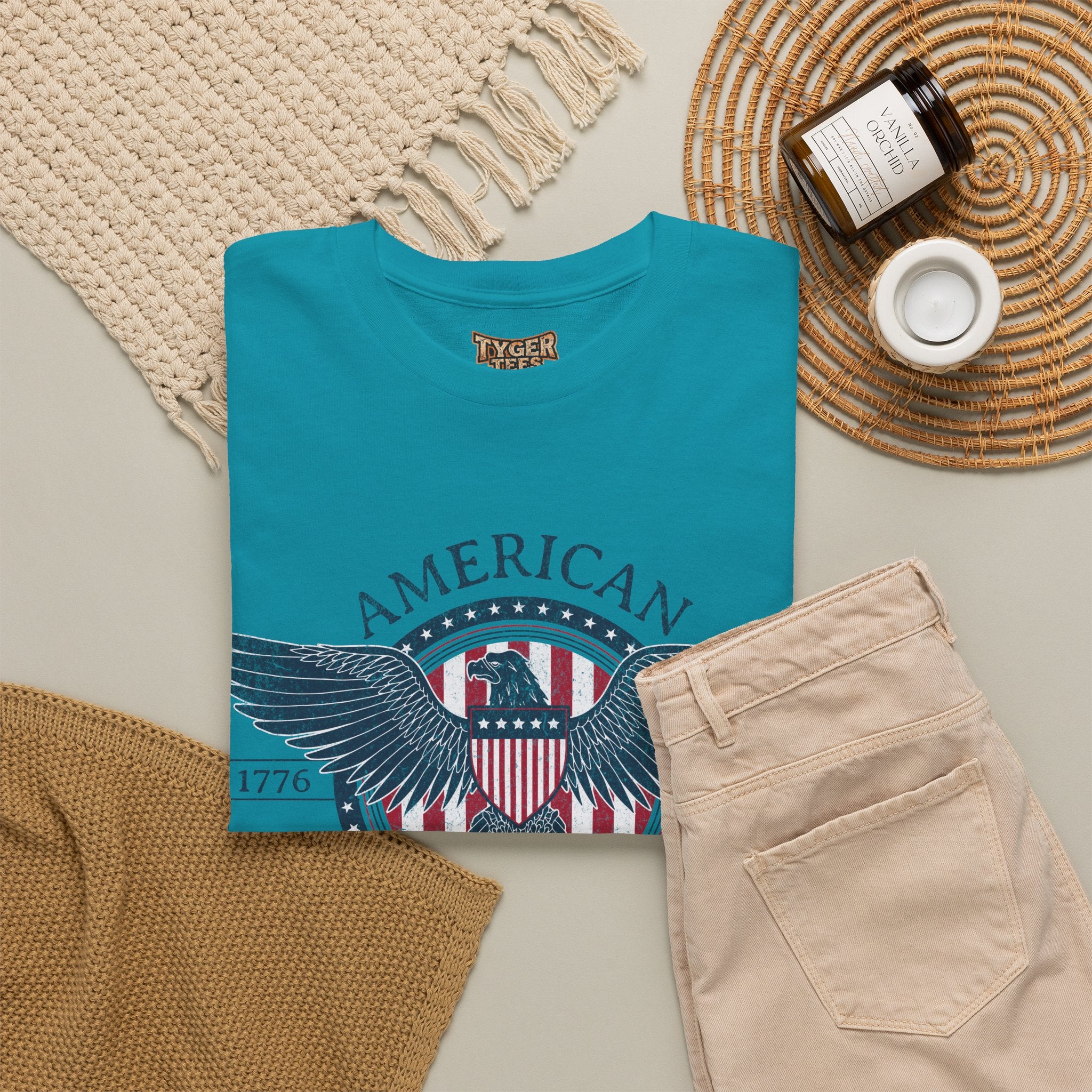 Independence Eagle Tee — American Independence 1776–2026 Vintage Flag Shirt