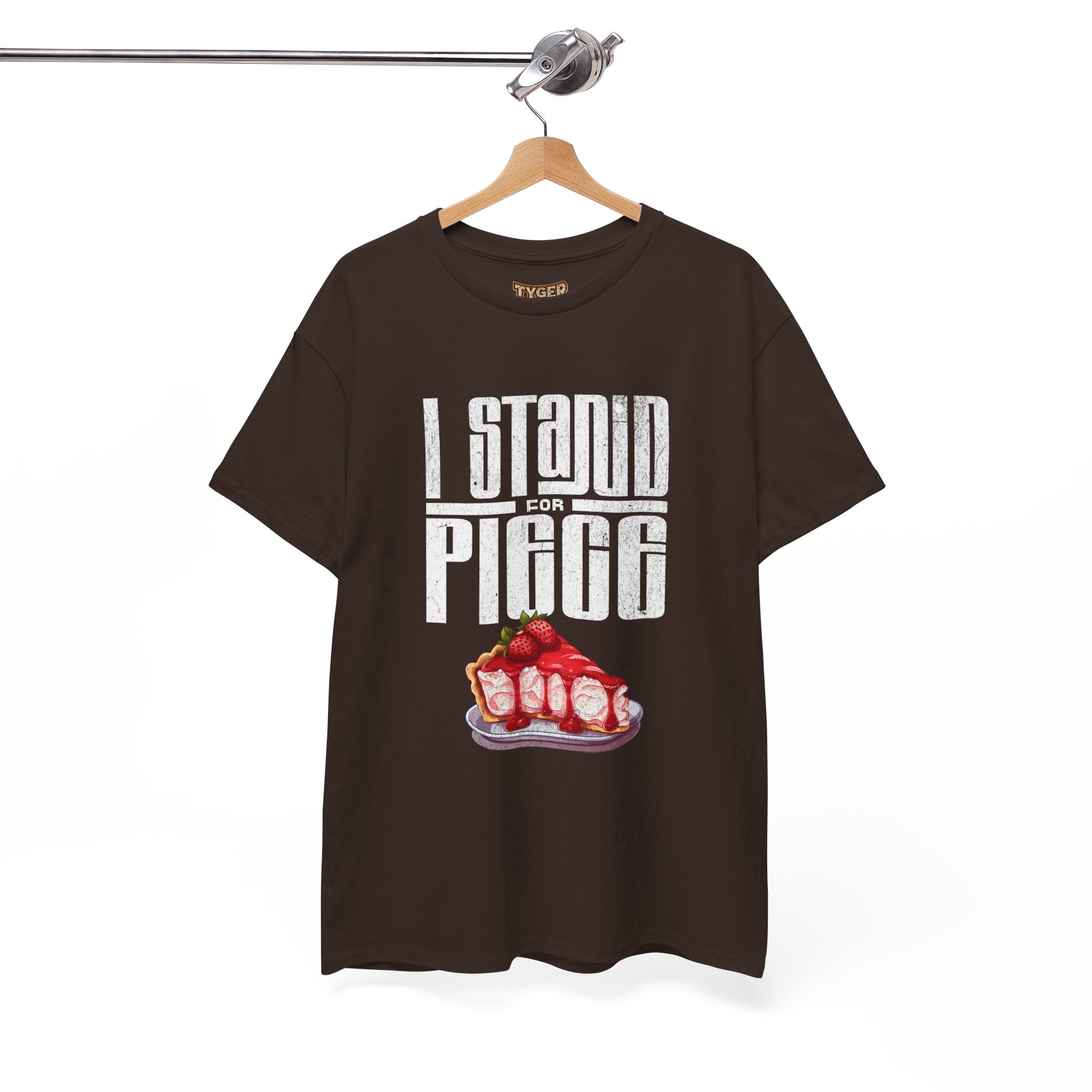 I Stand For Piece of Strawberry Pie Cotton T-Shirt
