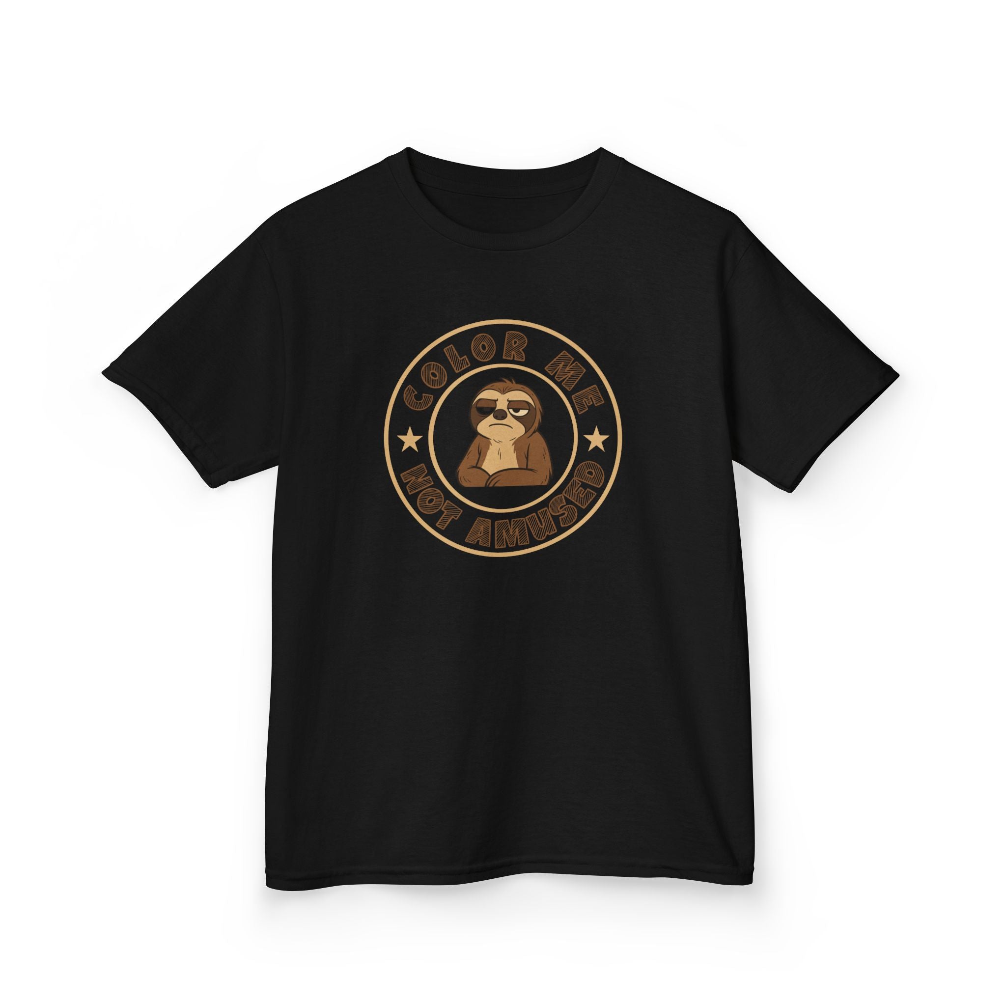 Kids Tee — Color Me Not Amused - Sloth