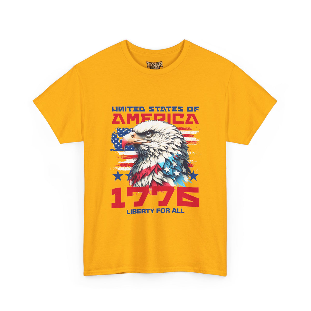 1776 Liberty For All T-Shirt — Patriotic American Eagle Independence Day Tee