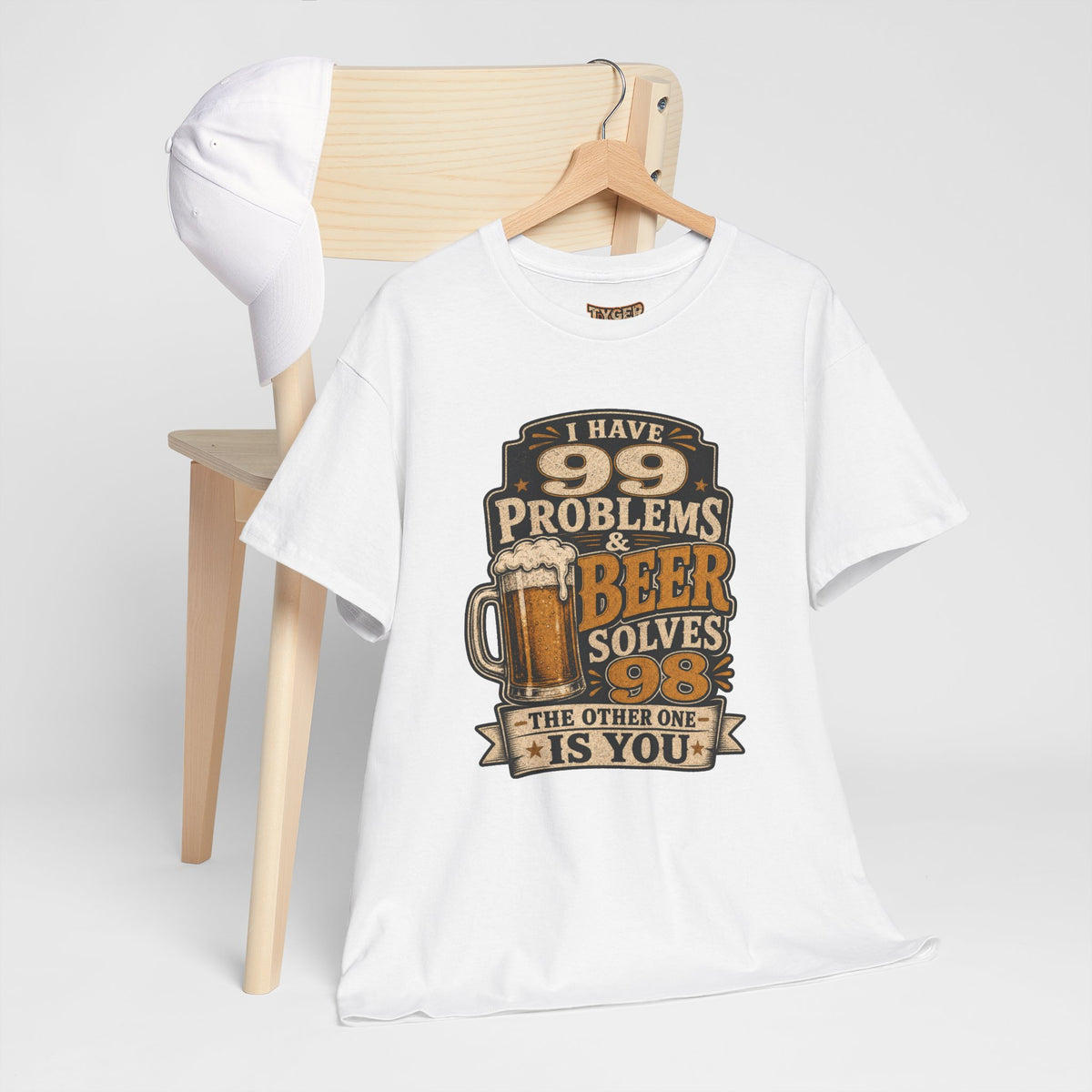Beer Solves 99 Problems T‑Shirt – Funny Beer Graphic Tee