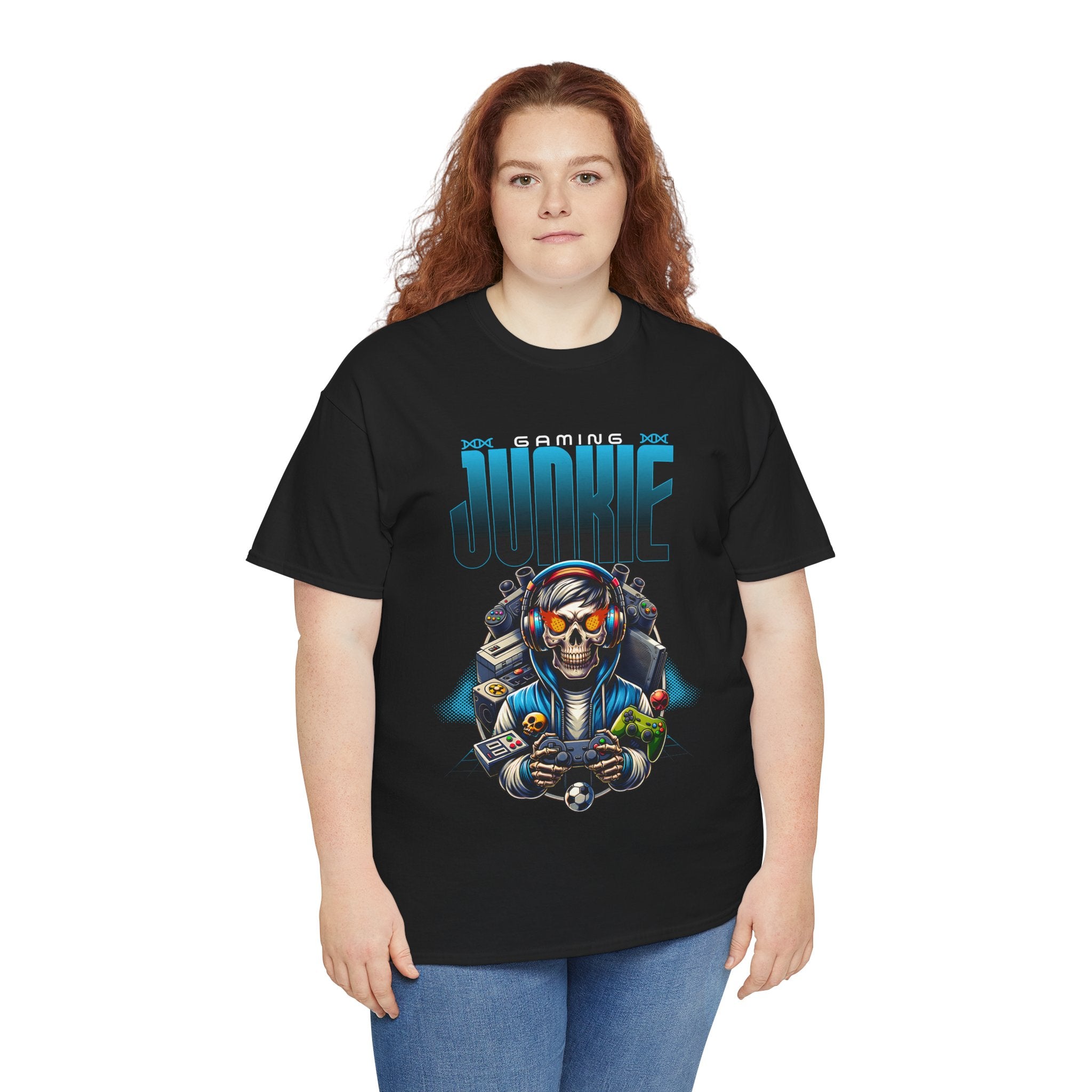 Gaming Junkie Skull Tee — Gamer Skull Controller Graphic T-Shirt