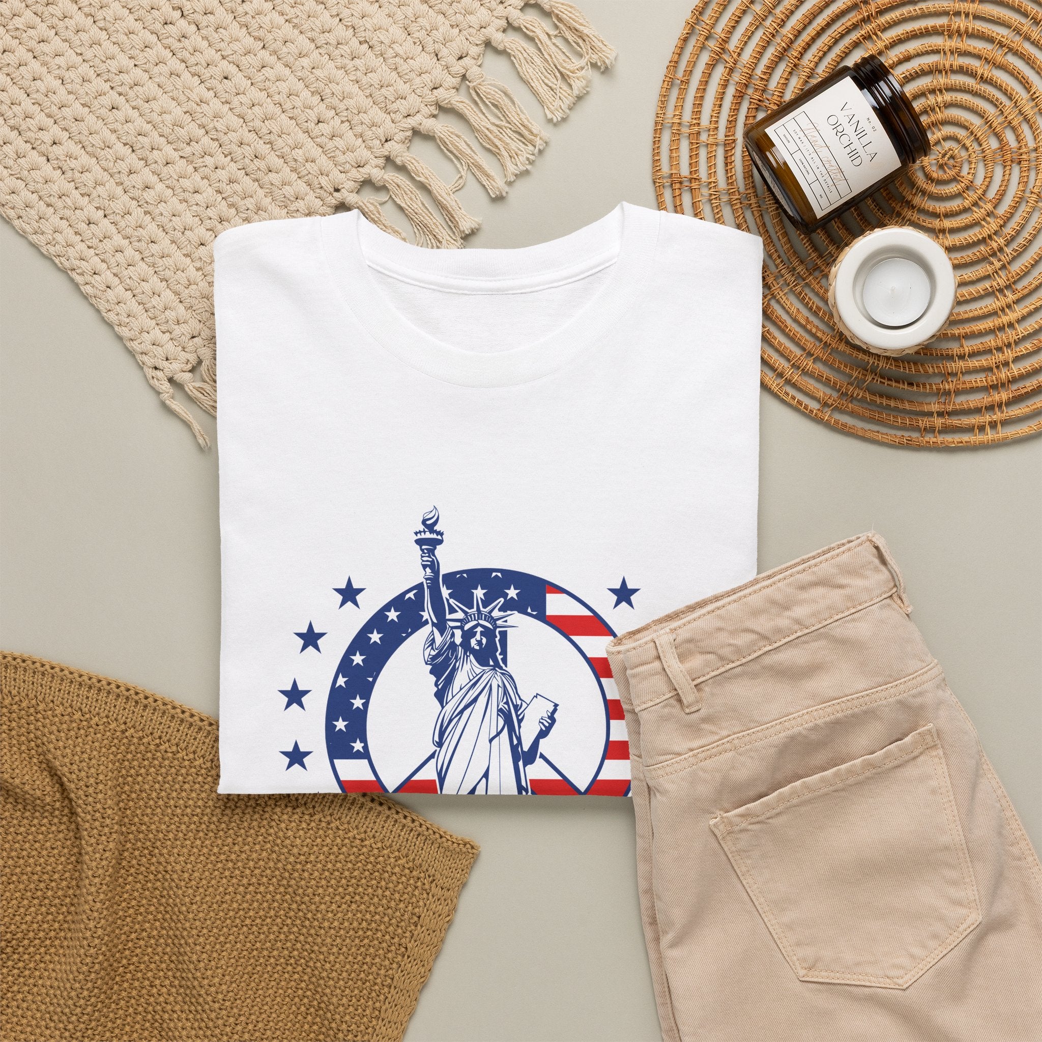 Don’t Be a H8TR Tee — Patriotic Statue of Liberty Graphic T-Shirt