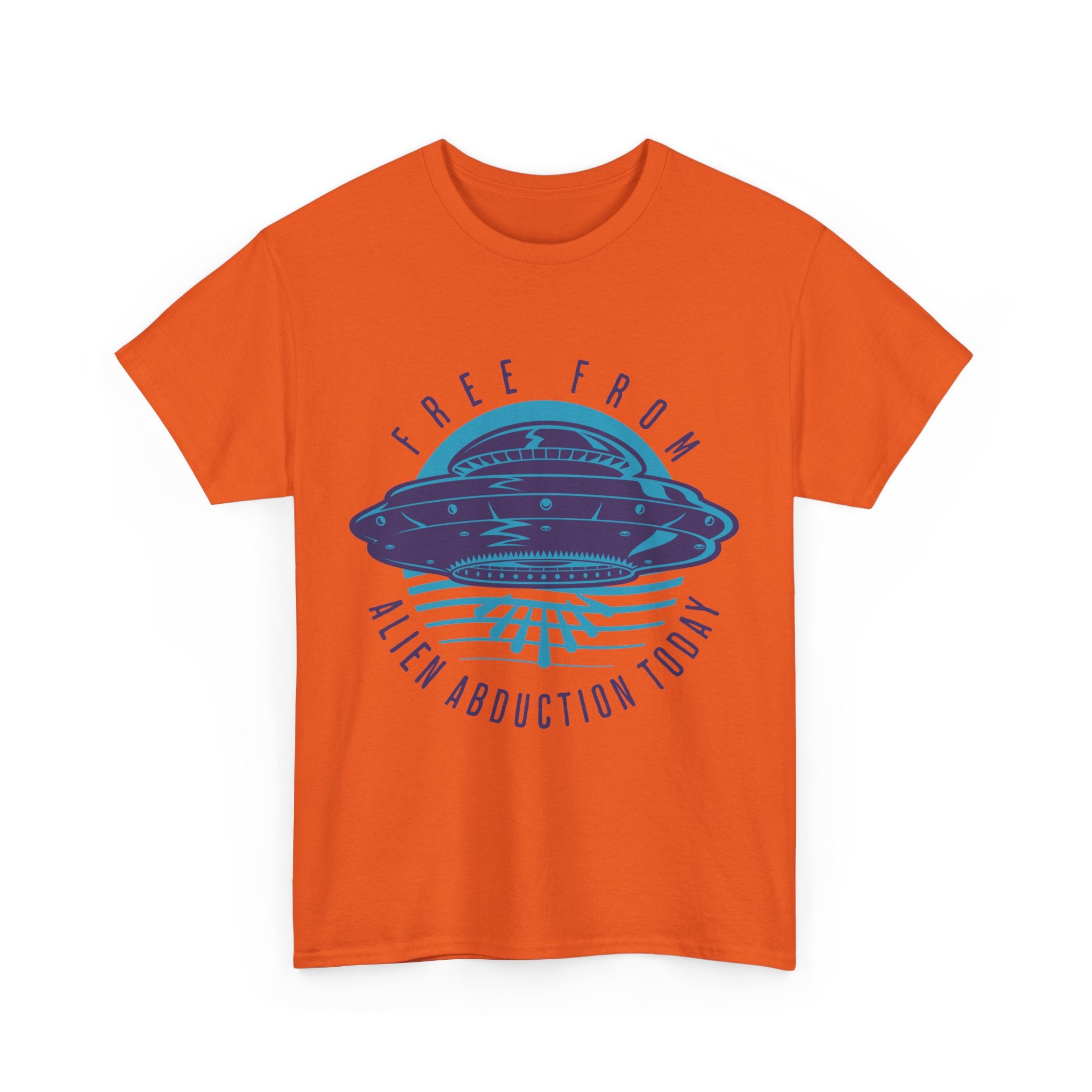 Alien Abduction Tee — "Free From Alien Abduction Today" UFO Graphic Shirt