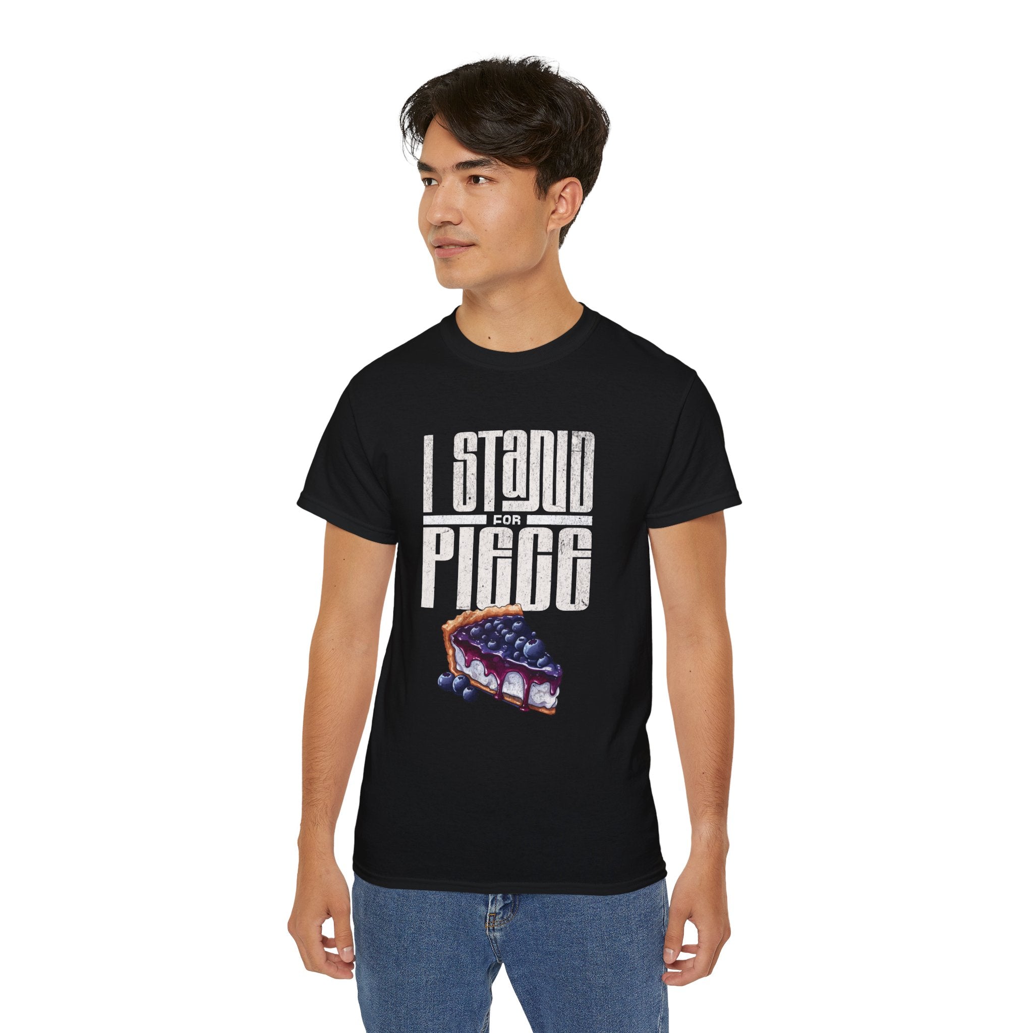 I Stand For Piece of Blueberry Pie Cotton T-Shirt