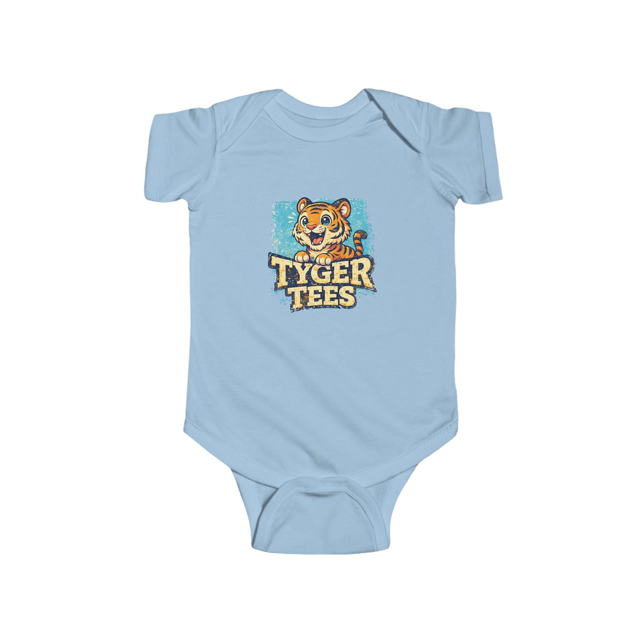 Tyger Tees Baby Bodysuit — Cute Retro Tiger Graphic Infant Onesie