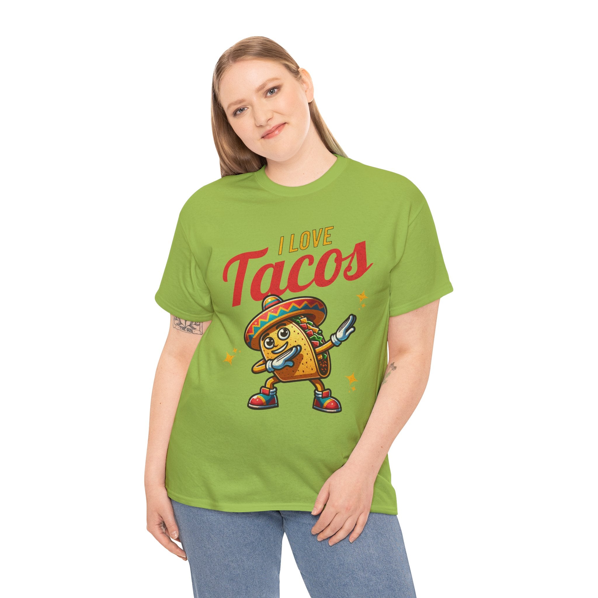 I Love Tacos Tee — Cute Dancing Taco Graphic T-Shirt