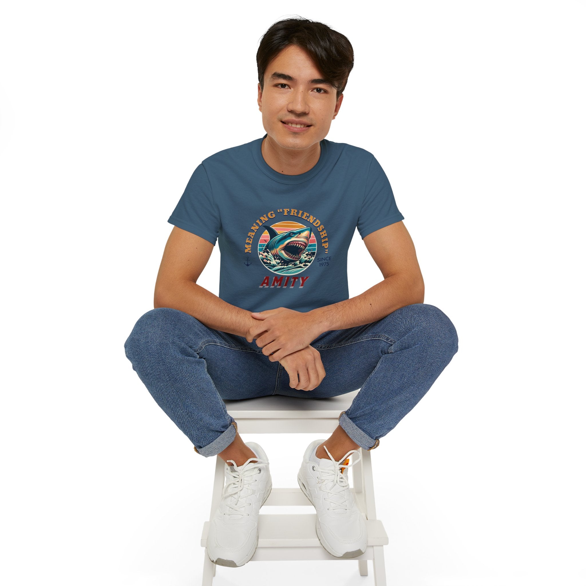 Jaws Movie - Meaning Friendship Amity Tee