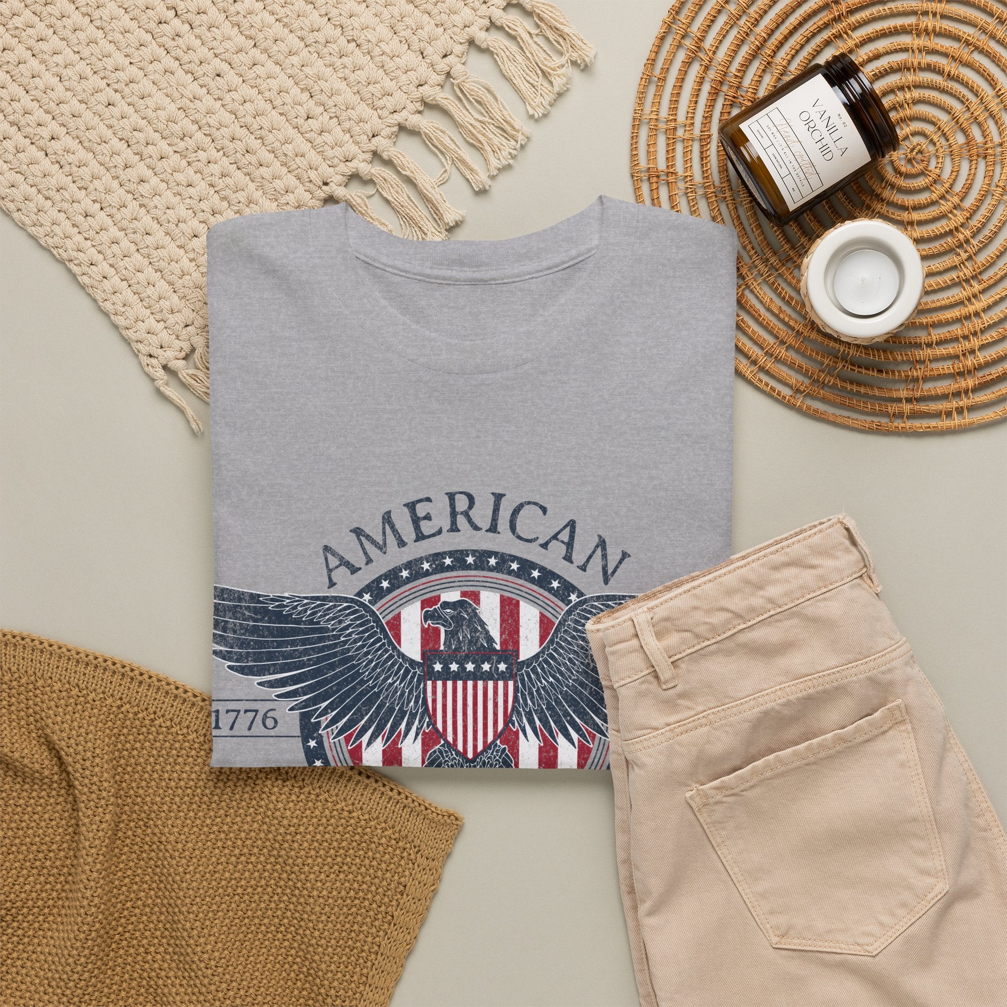 Independence Eagle Tee — American Independence 1776–2025 Vintage Flag Shirt