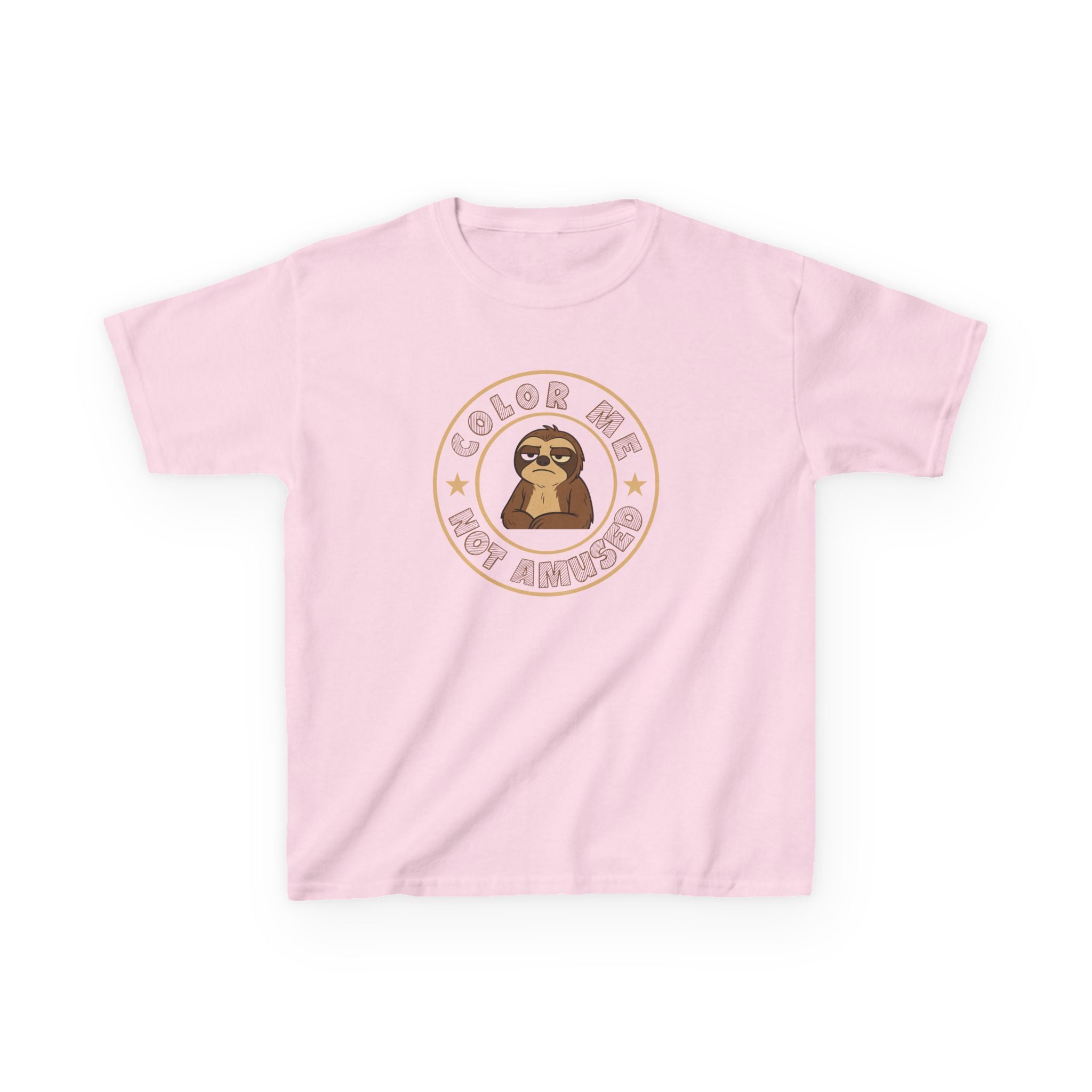 Kids Tee — Color Me Not Amused - Sloth