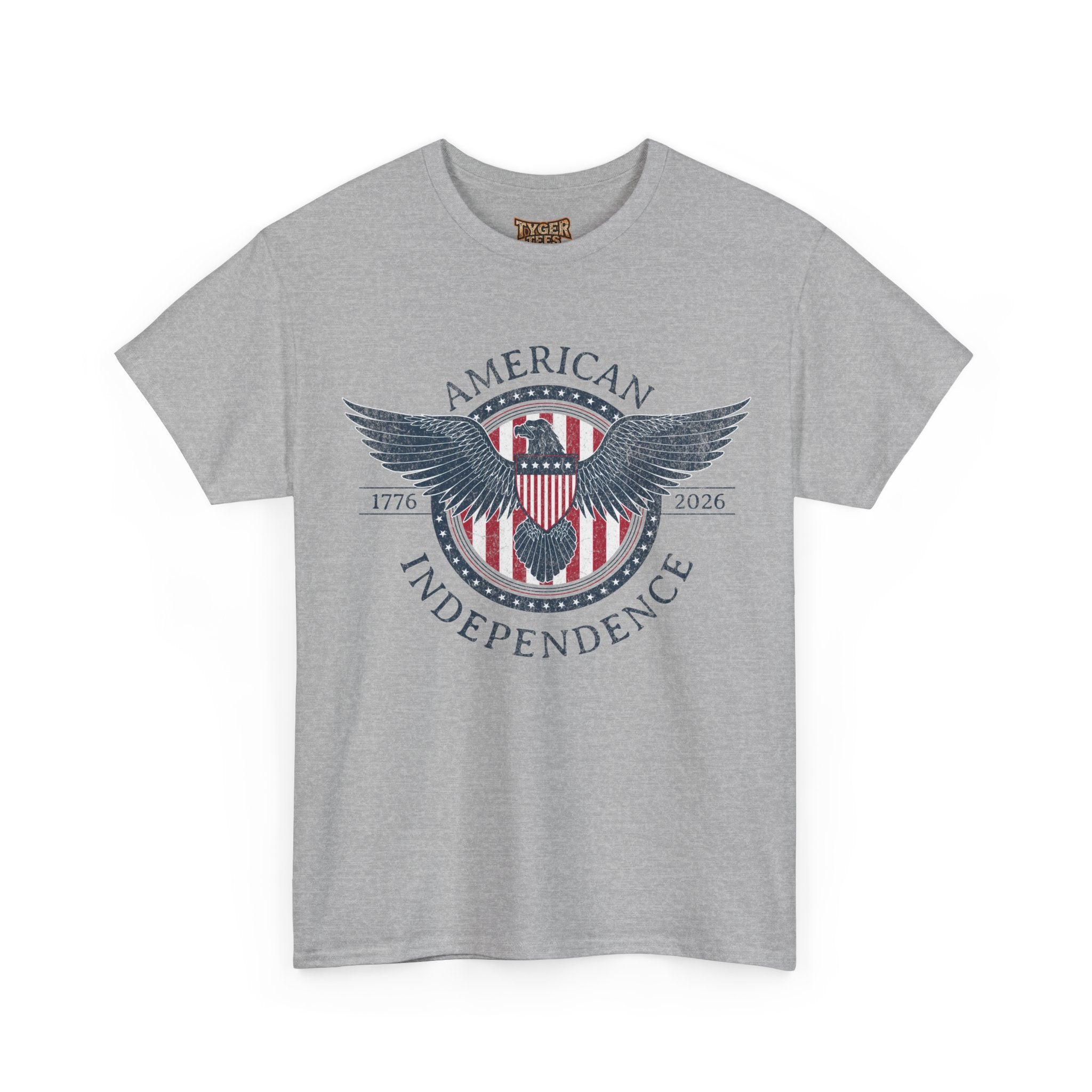 Independence Eagle Tee — American Independence 1776–2026 Vintage Flag Shirt
