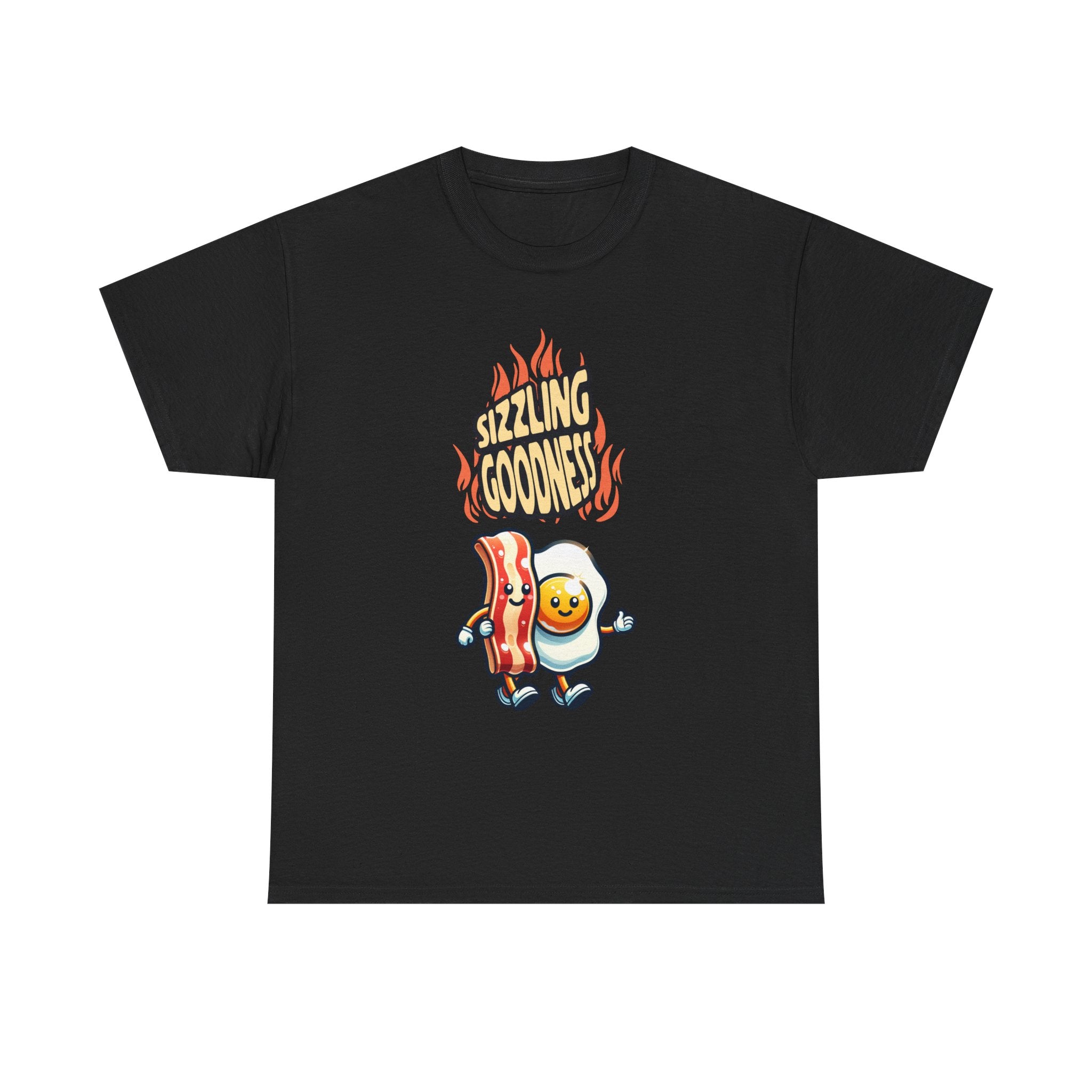 Sizzling Goodness Breakfast Tee — Funny Bacon & Egg Graphic T-Shirt