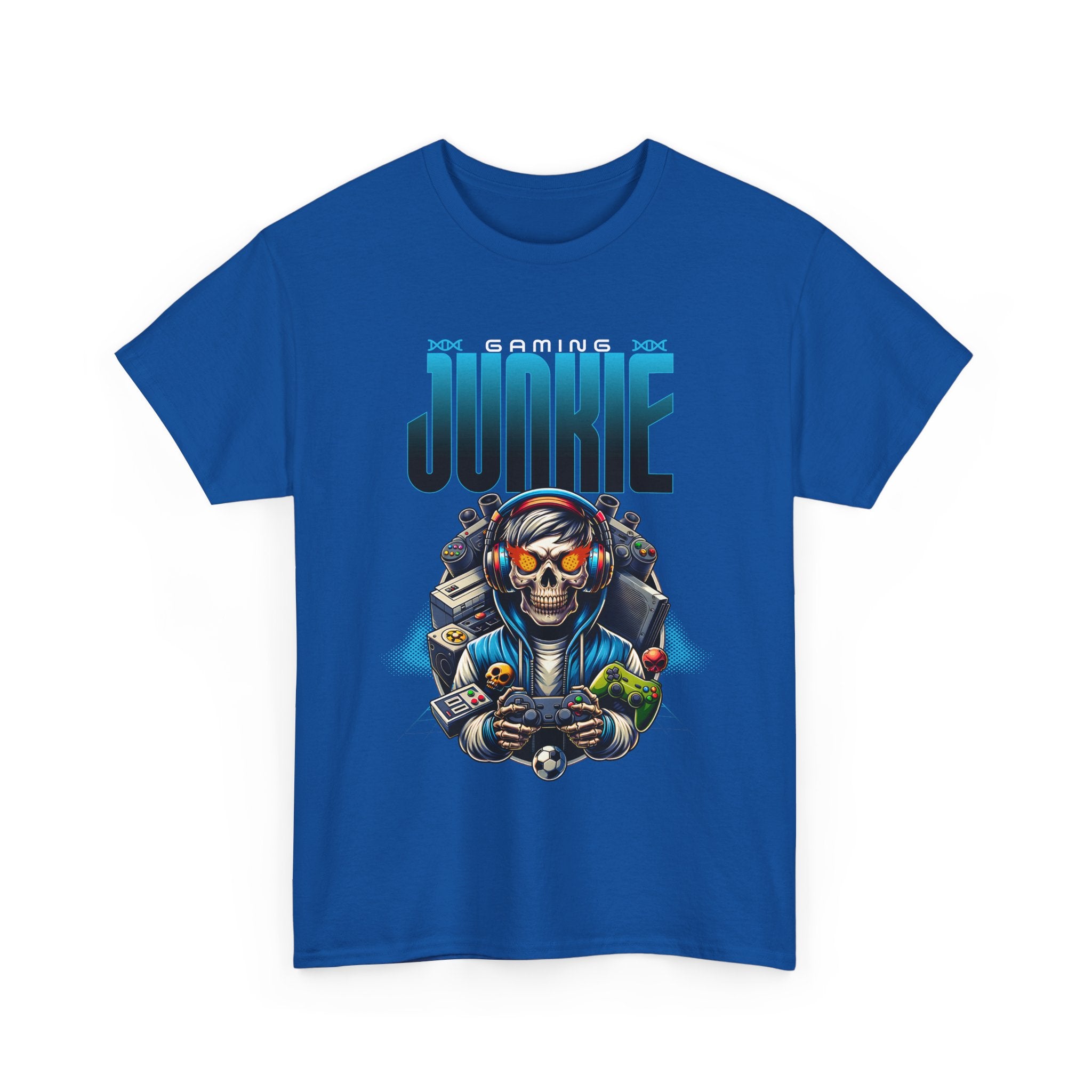 Gaming Junkie Skull Tee — Gamer Skull Controller Graphic T-Shirt