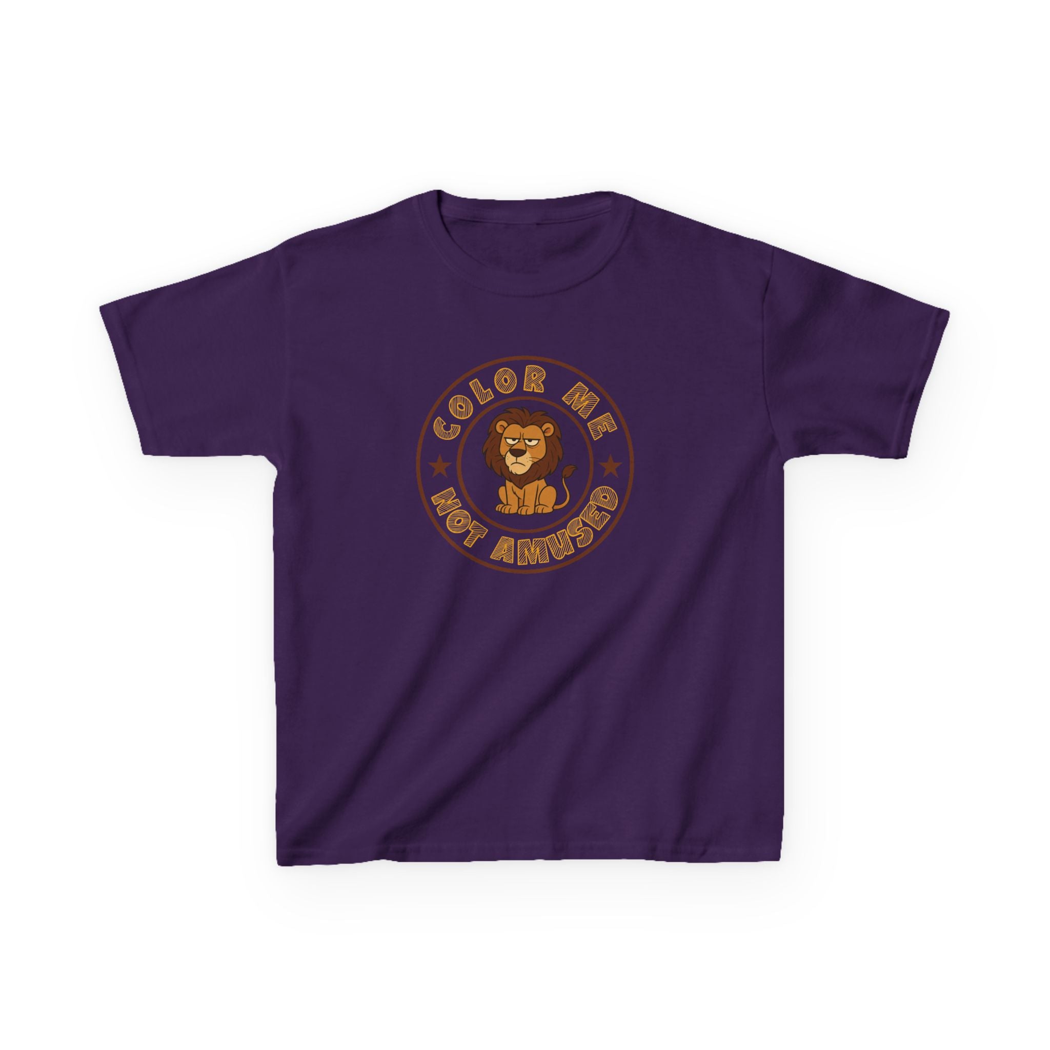 Kids Tee — Color Me Not Amused - Lion