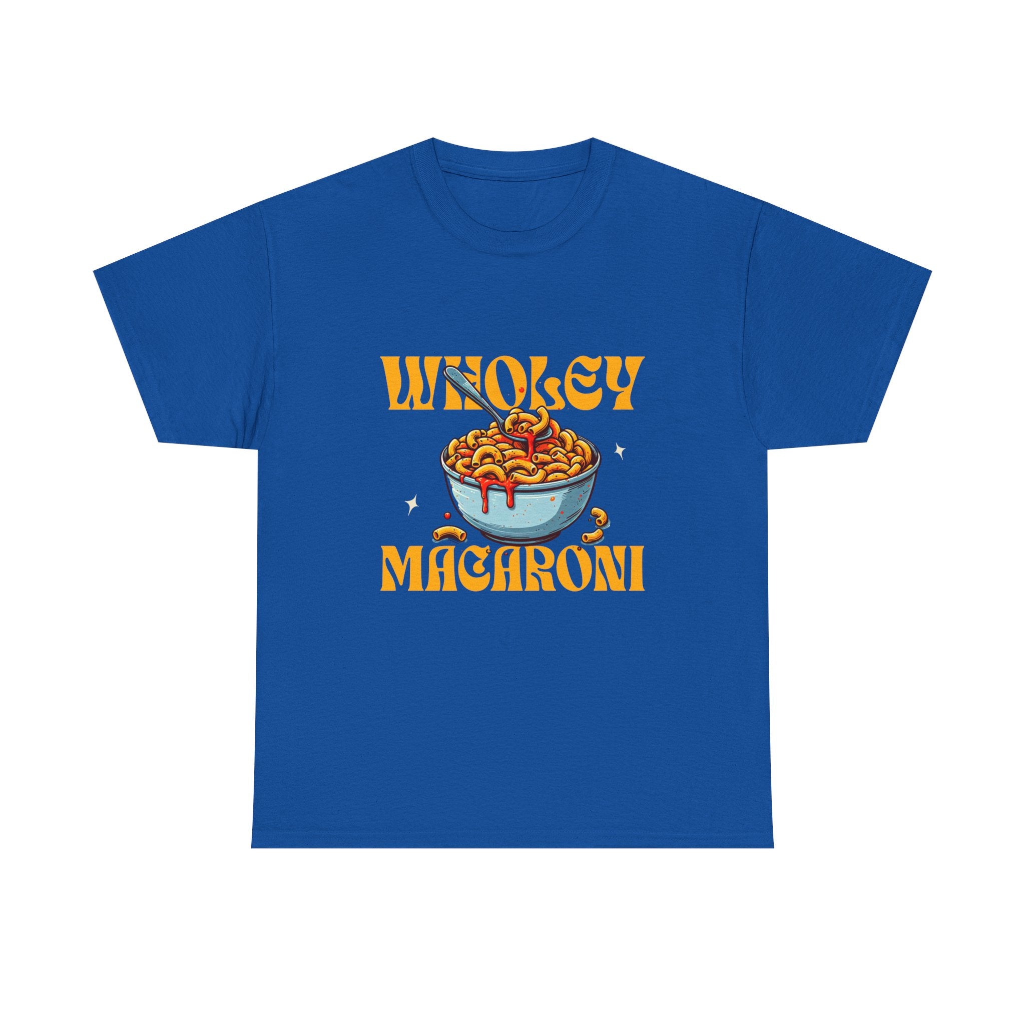 Wholey Macaroni Unisex Tee, Funny T-Shirt, Casual Graphic Shirt, Gift for Pasta Lovers, Foodie Apparel, Comfortable Everyday Wear