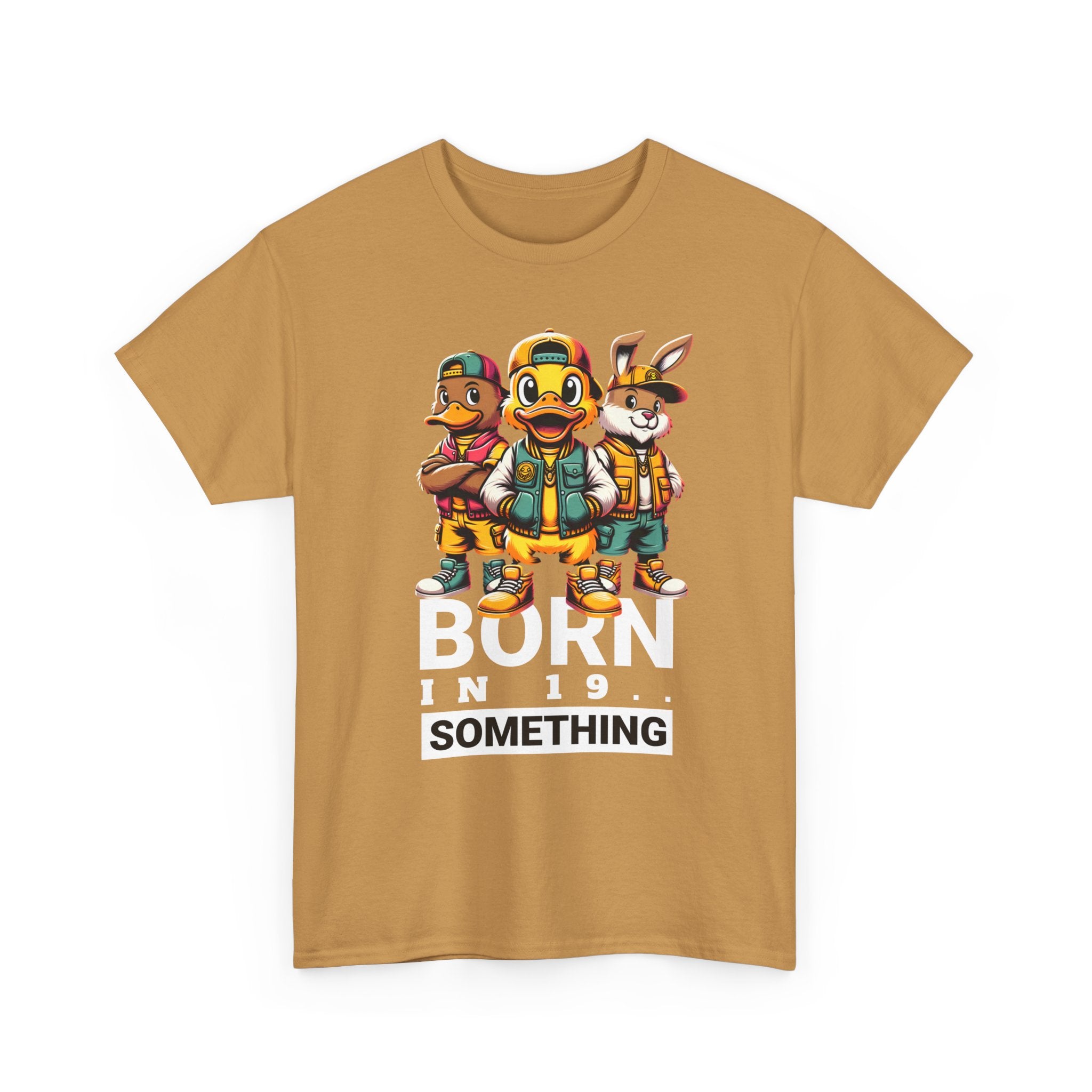 T-Shirt — "Born in 19__" Retro Cartoon Crew Graphic Tee