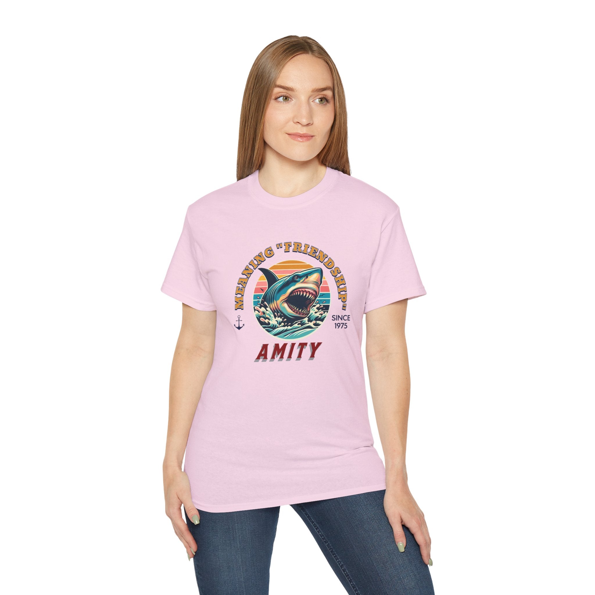 Jaws Movie - Meaning Friendship Amity Tee