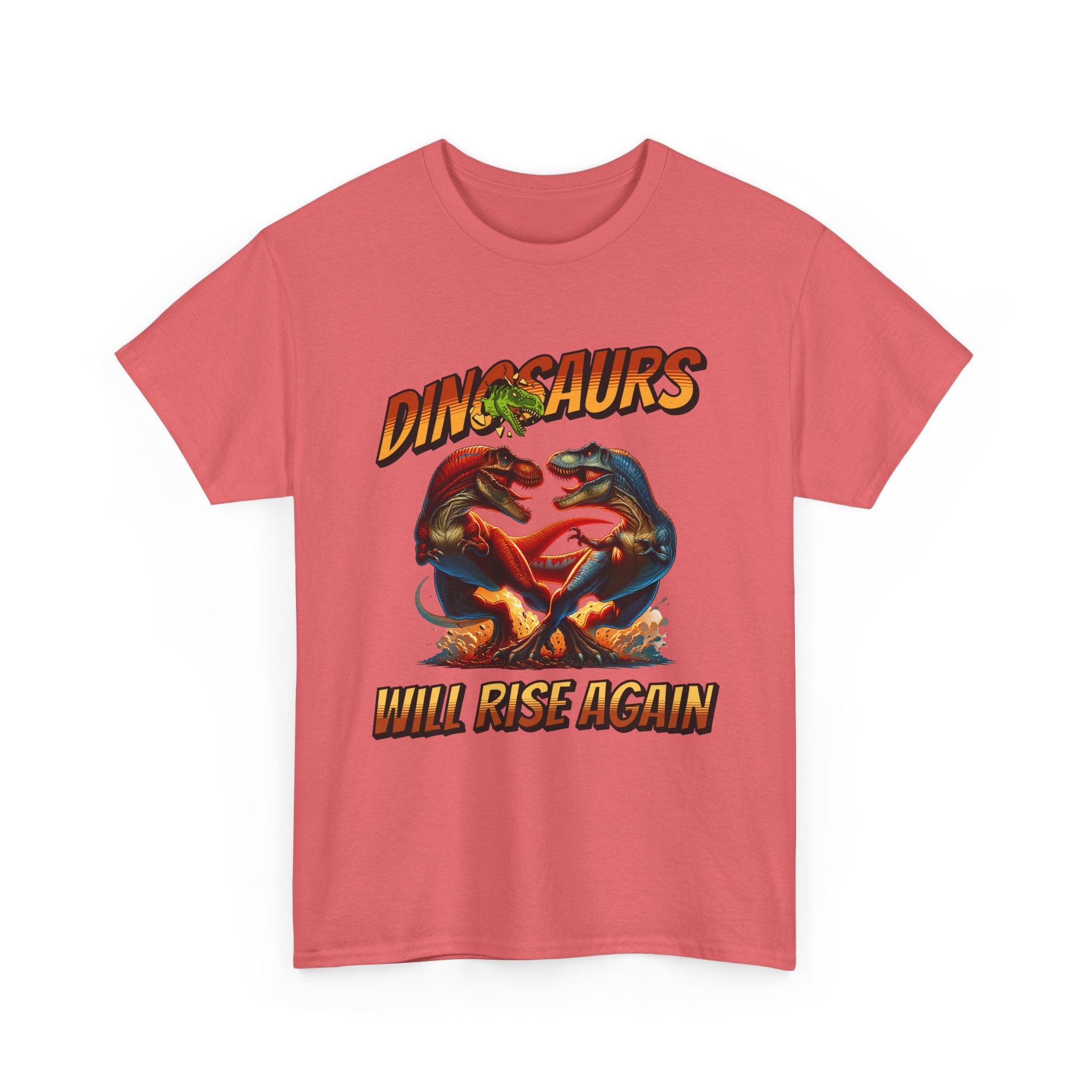 Dinosaur Graphic Tee – "Dinosaurs Will Rise Again" Retro Jurassic T‑Shirt