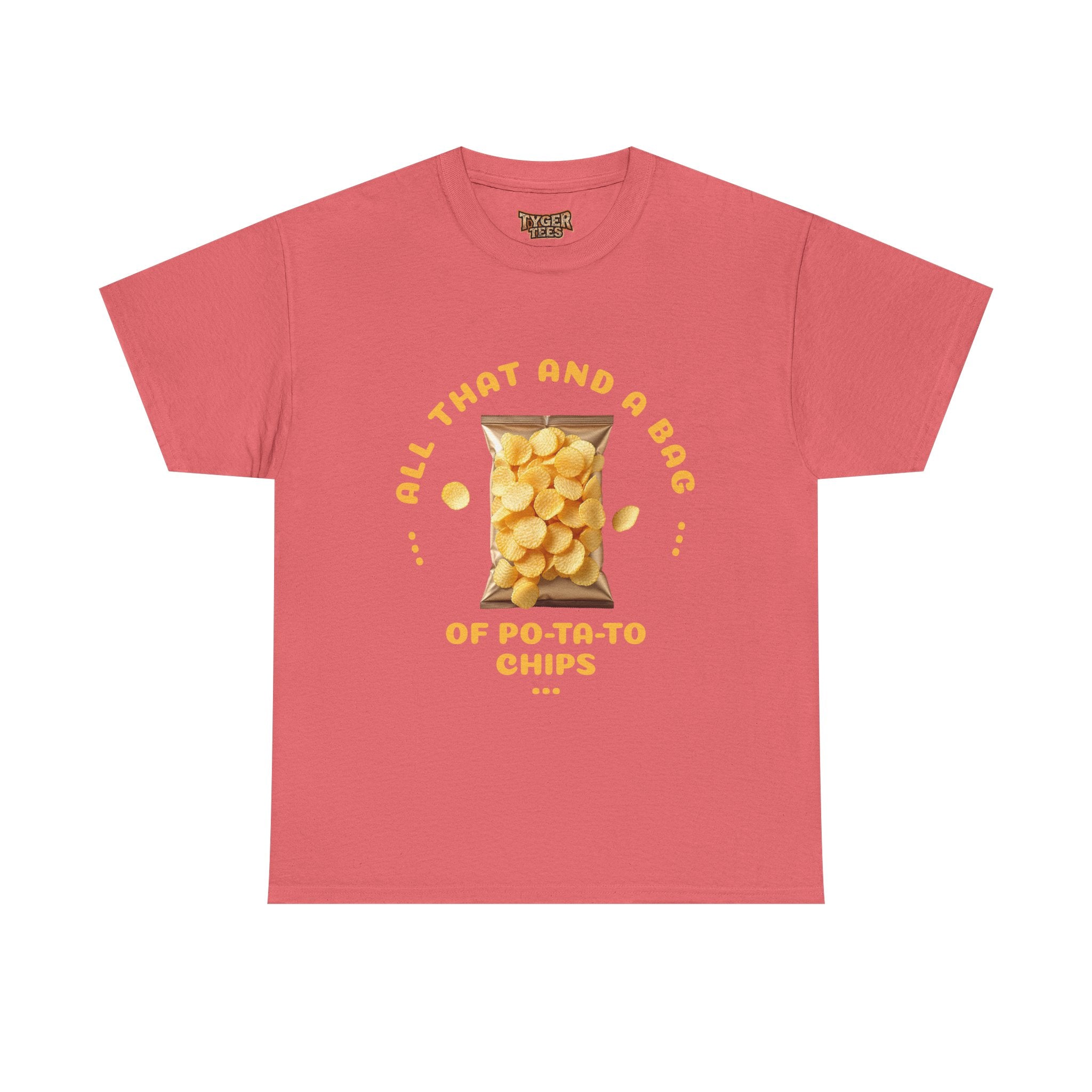 90s Catchphrase Humor Tee - Funny All That And A Bag Of Potato Chips Unisex Heavy Cotton Shirt
