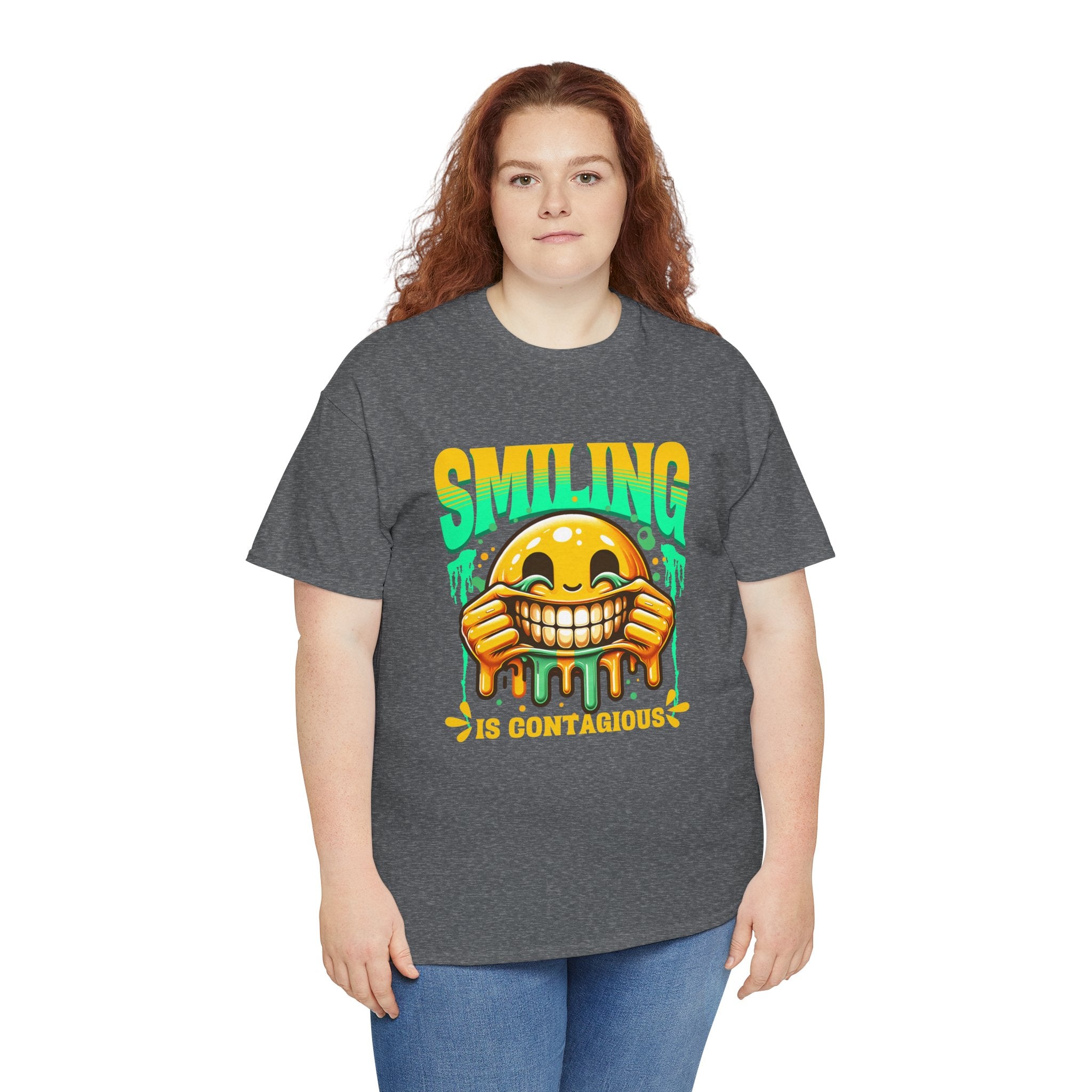 Smiling Is Contagious – Happy Smiley Face T-Shirt