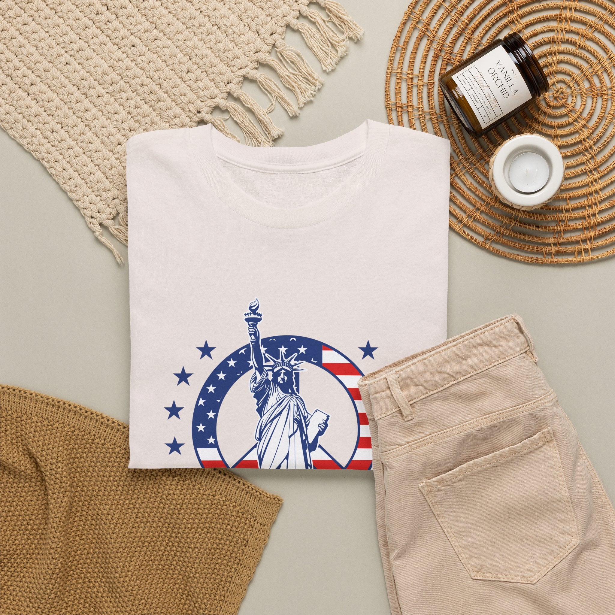 Don’t Be a H8TR Tee — Patriotic Statue of Liberty Graphic T-Shirt