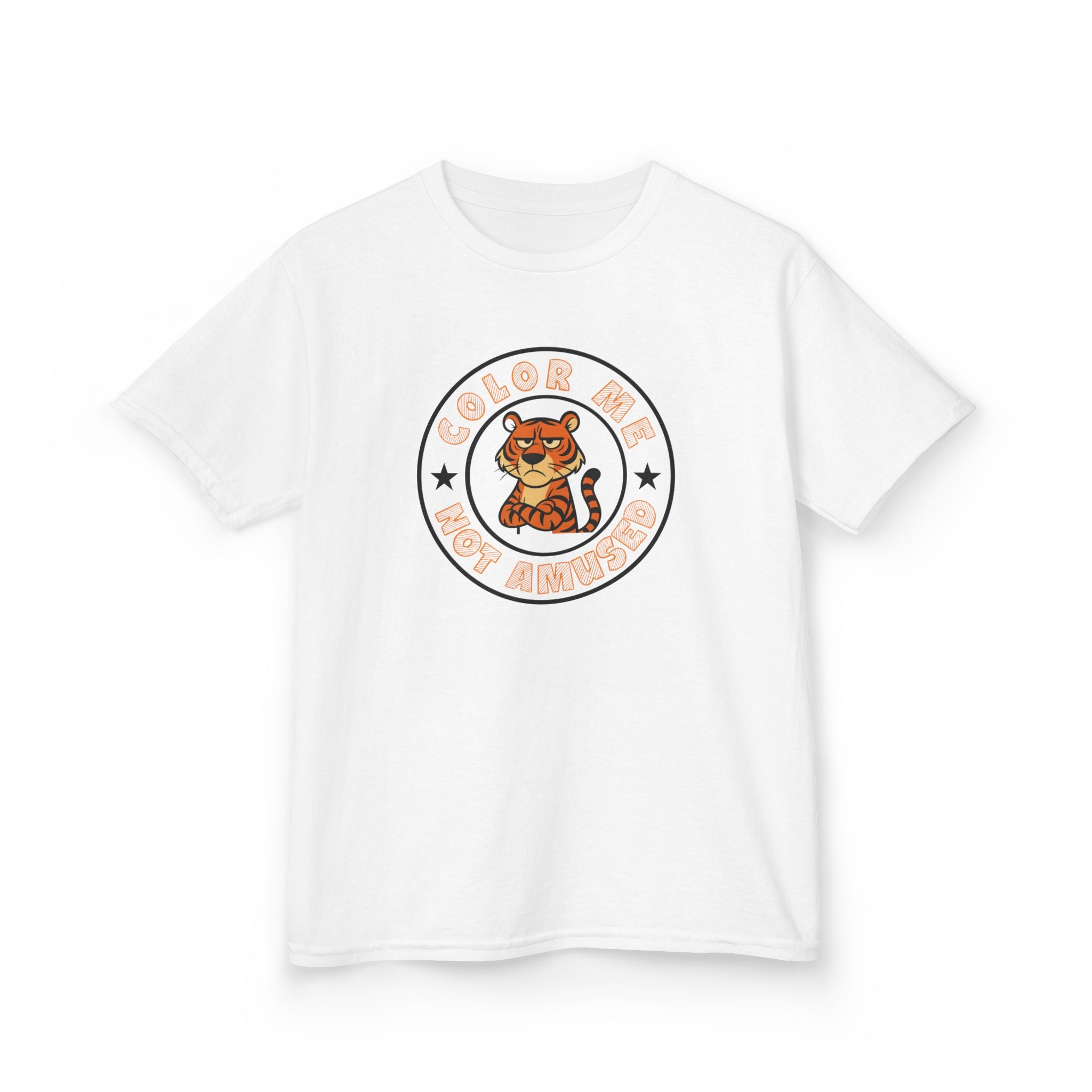 Kids Tee — Color Me Not Amused - Tiger