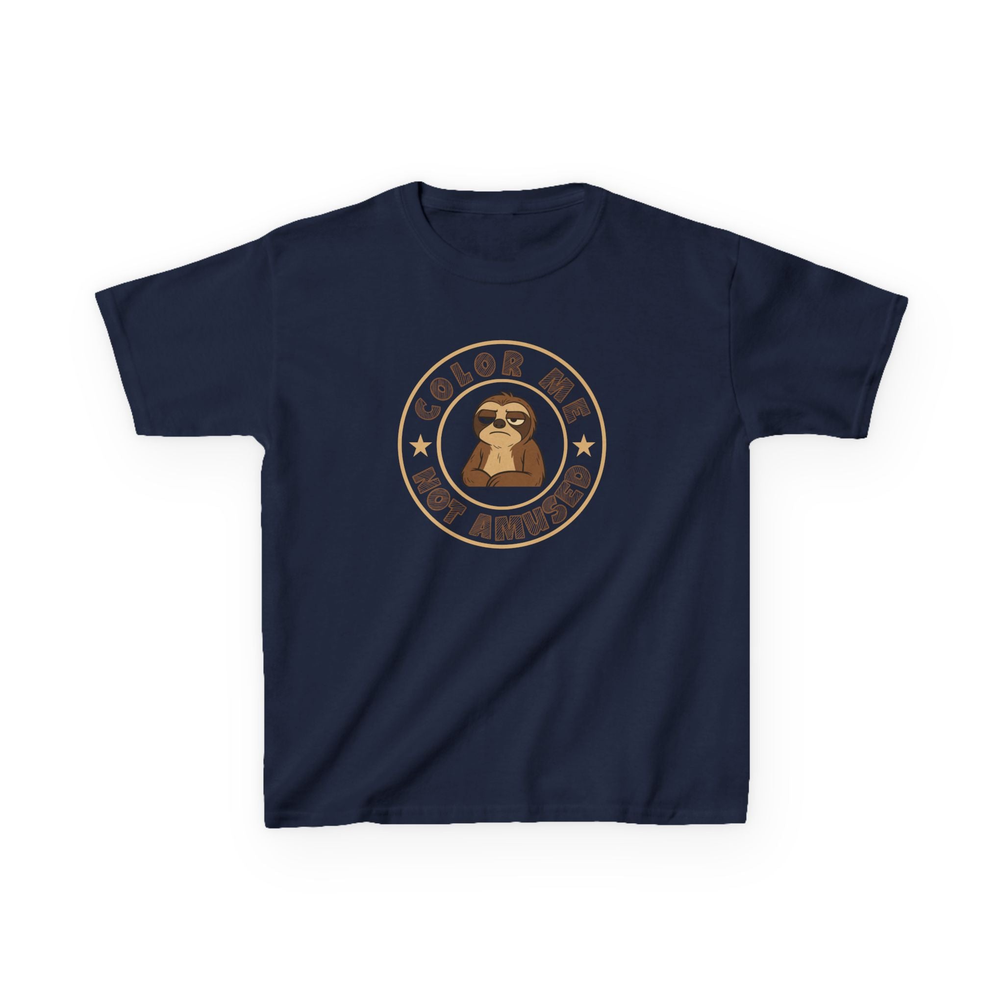 Kids Tee — Color Me Not Amused - Sloth
