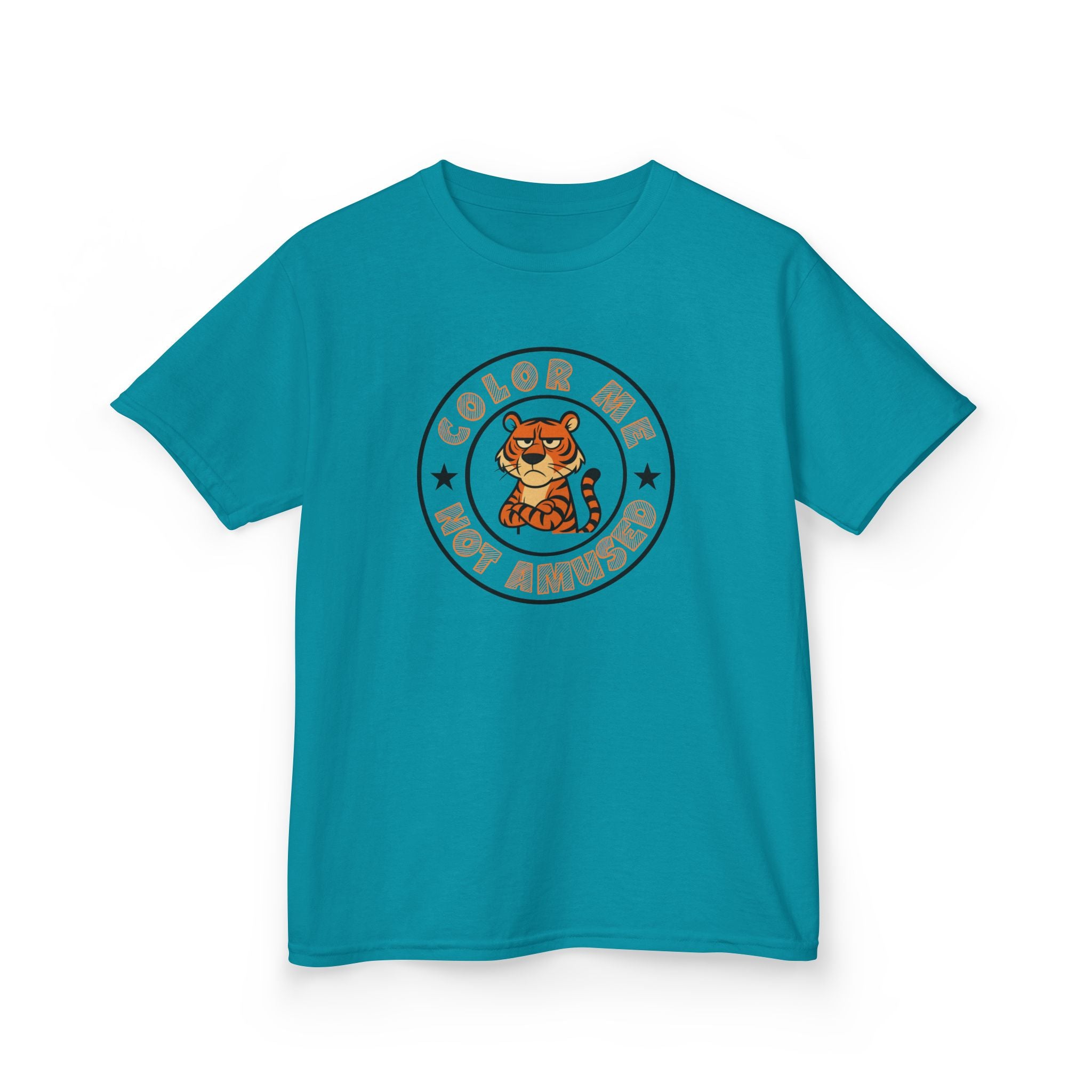 Kids Tee — Color Me Not Amused - Tiger