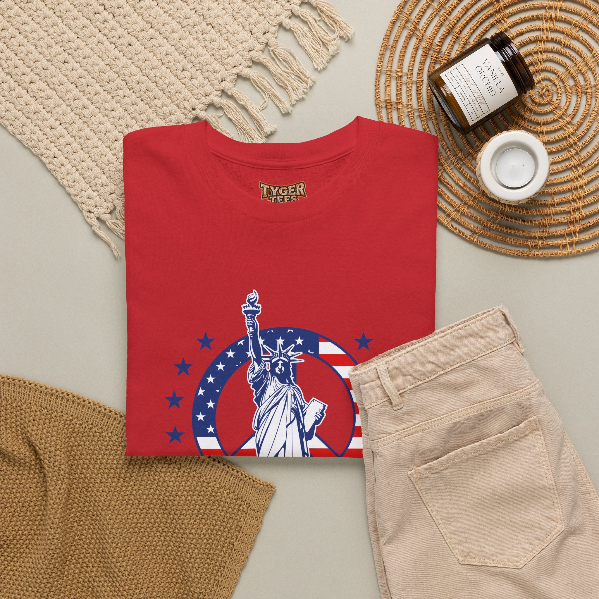 Don’t Be a H8TR Tee — Patriotic Statue of Liberty Graphic T-Shirt