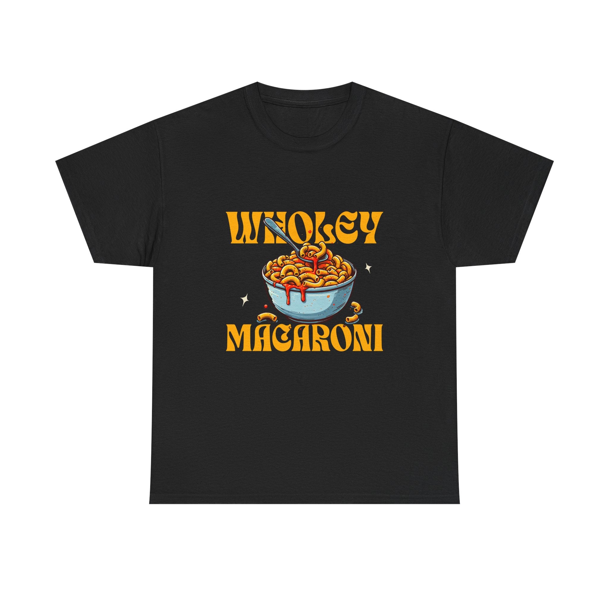Wholey Macaroni Unisex Tee, Funny T-Shirt, Casual Graphic Shirt, Gift for Pasta Lovers, Foodie Apparel, Comfortable Everyday Wear