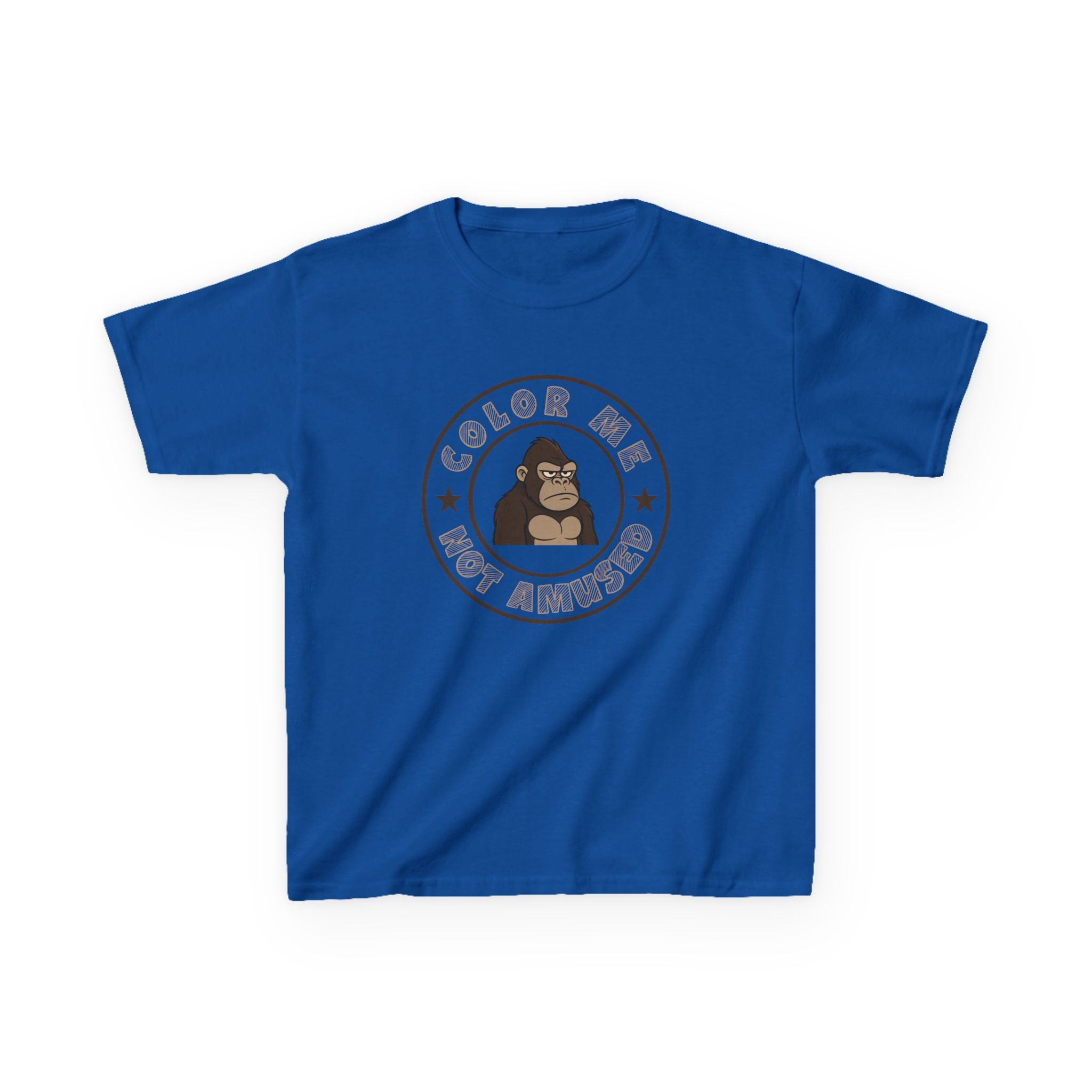 Kids Tee — Color Me Not Amused - Gorilla