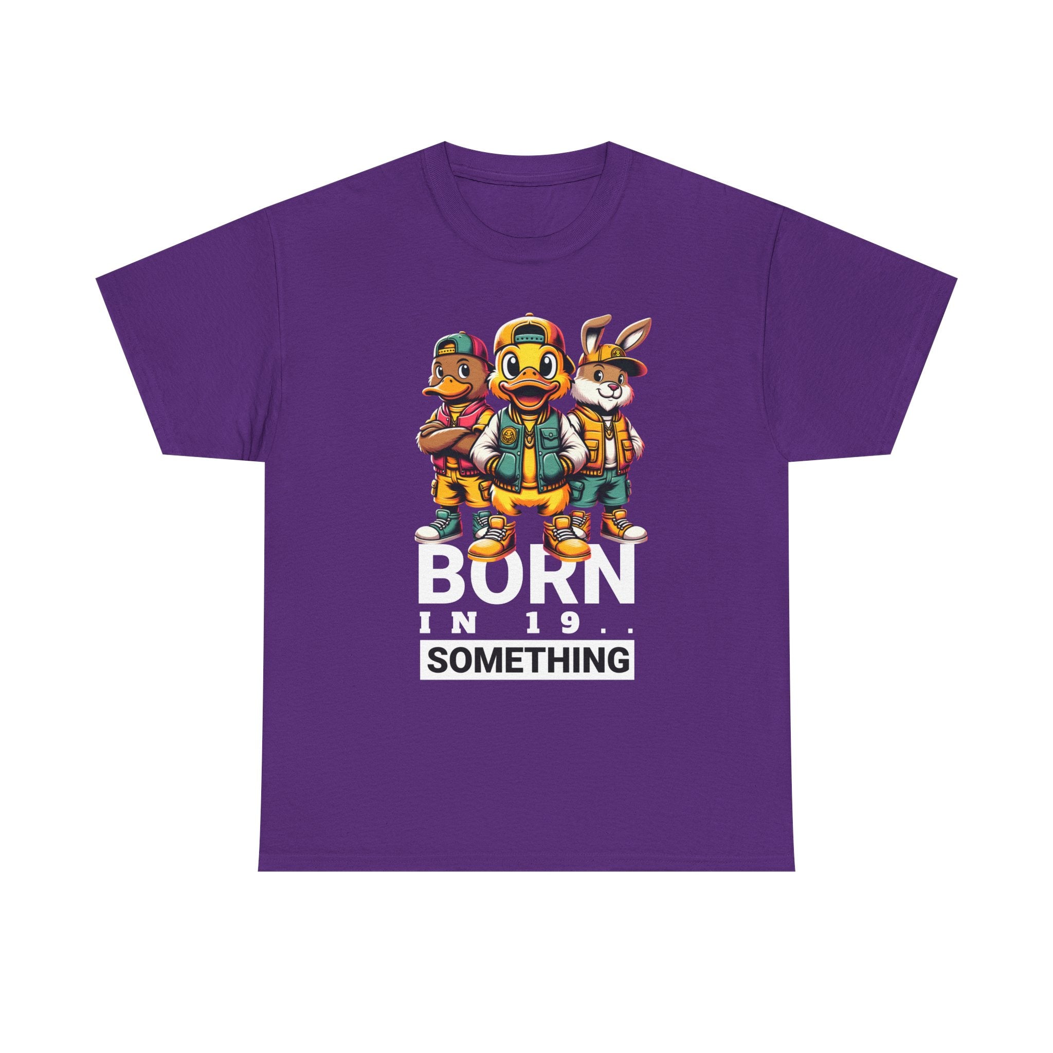 T-Shirt — "Born in 19__" Retro Cartoon Crew Graphic Tee