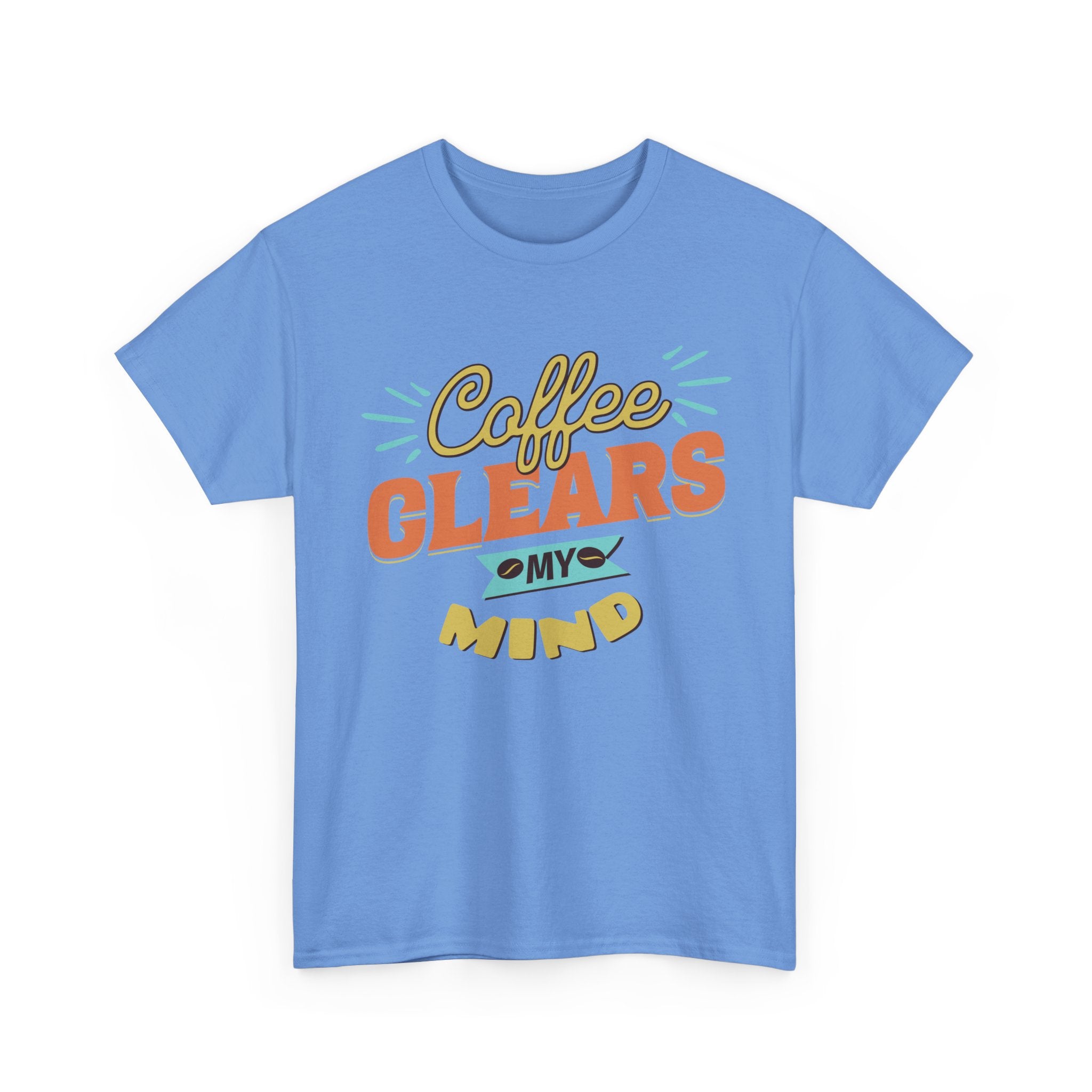 Coffee Clears My Mind T-Shirt — Retro Coffee Lover Tee