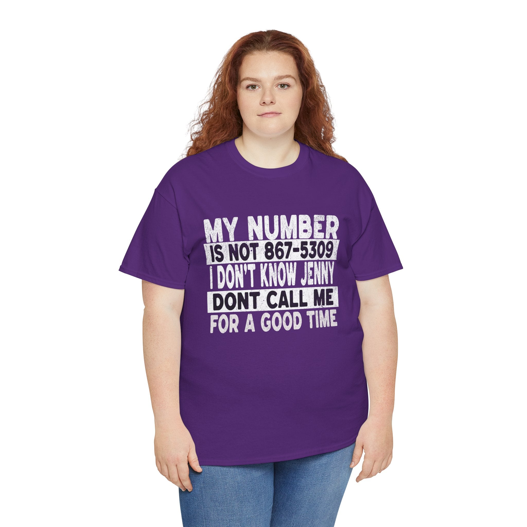 Funny 867-5309 Jenny Unisex Cotton Tee