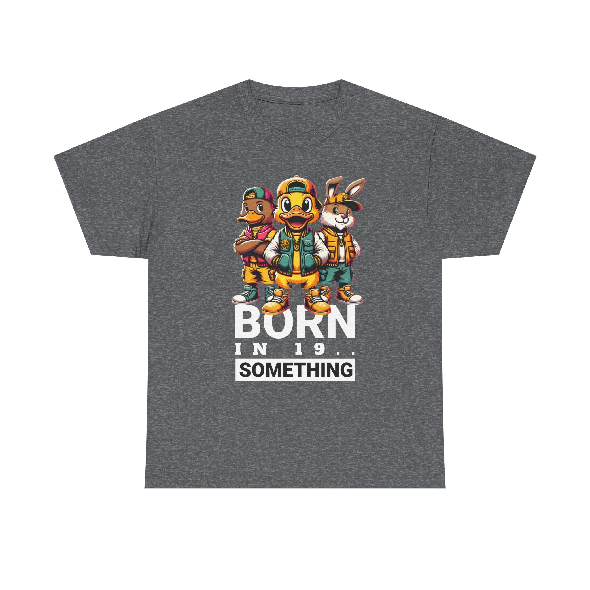 T-Shirt — "Born in 19__" Retro Cartoon Crew Graphic Tee