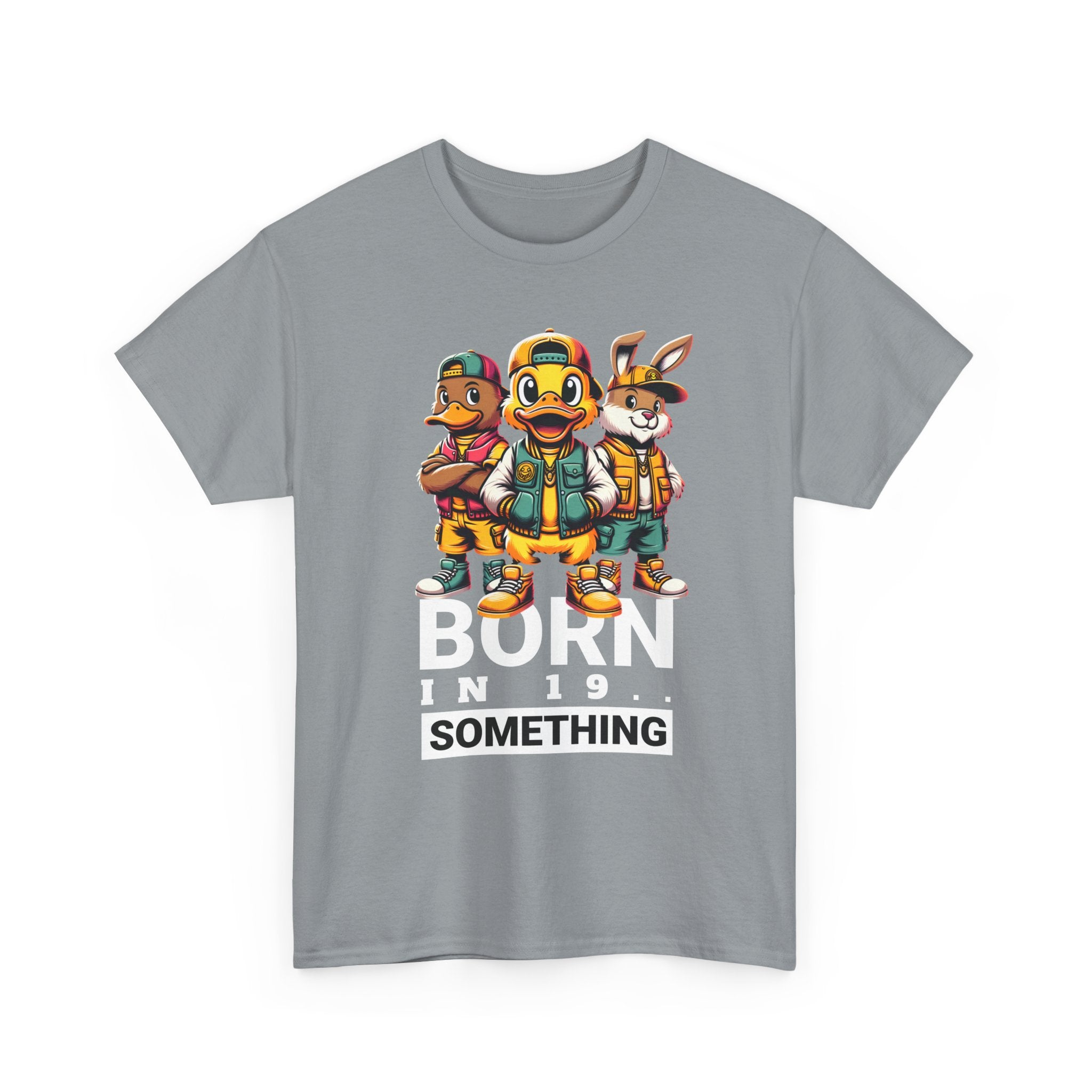 T-Shirt — "Born in 19__" Retro Cartoon Crew Graphic Tee