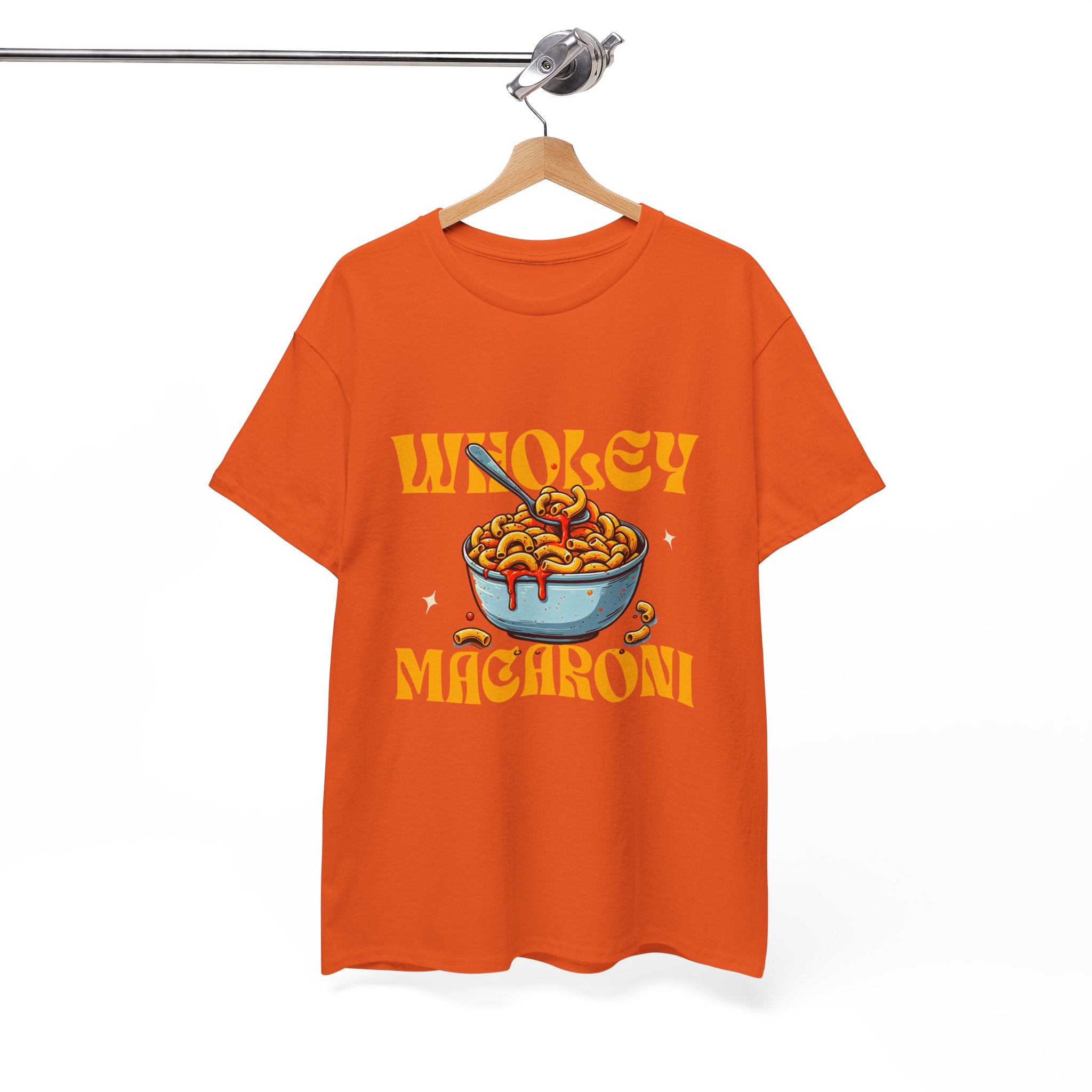 Wholey Macaroni Unisex Tee, Funny T-Shirt, Casual Graphic Shirt, Gift for Pasta Lovers, Foodie Apparel, Comfortable Everyday Wear